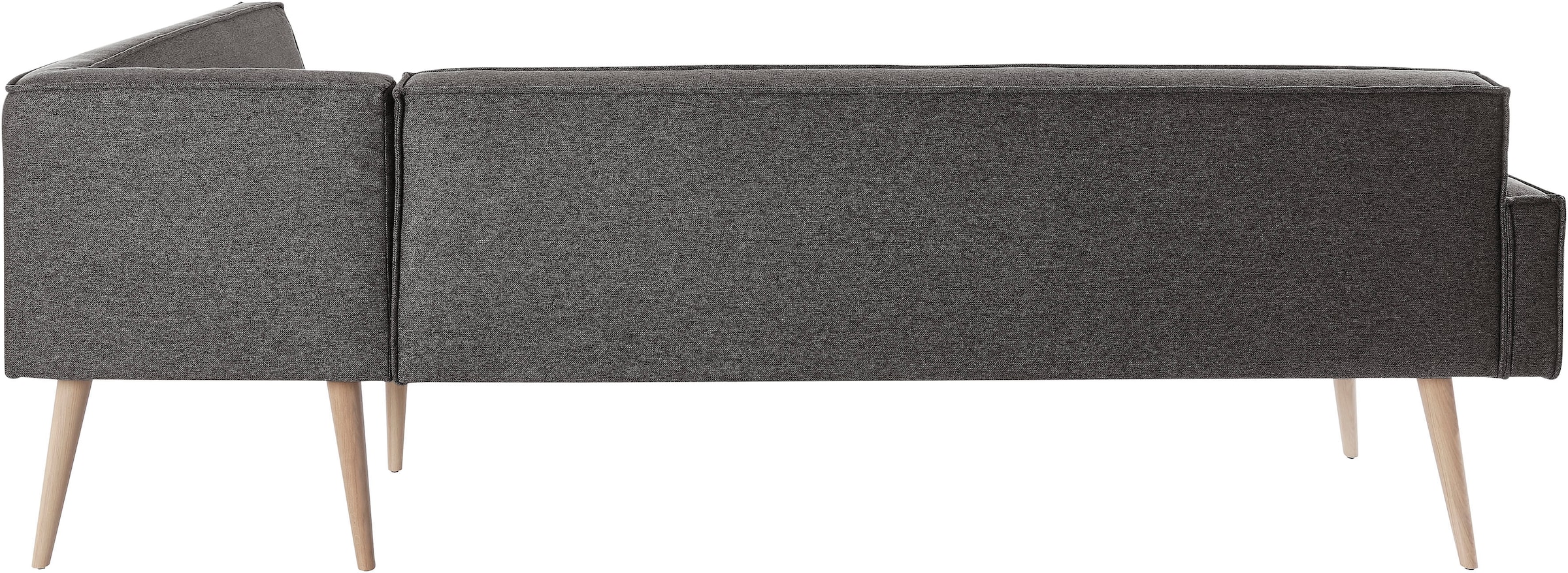 exxpo - sofa fashion Eckbank »Lungo, moderne Kedernaht, bequem und elegant, hoher Holzfuß«, hochwertige Detailverarbeitung, frei im Raum stellbar