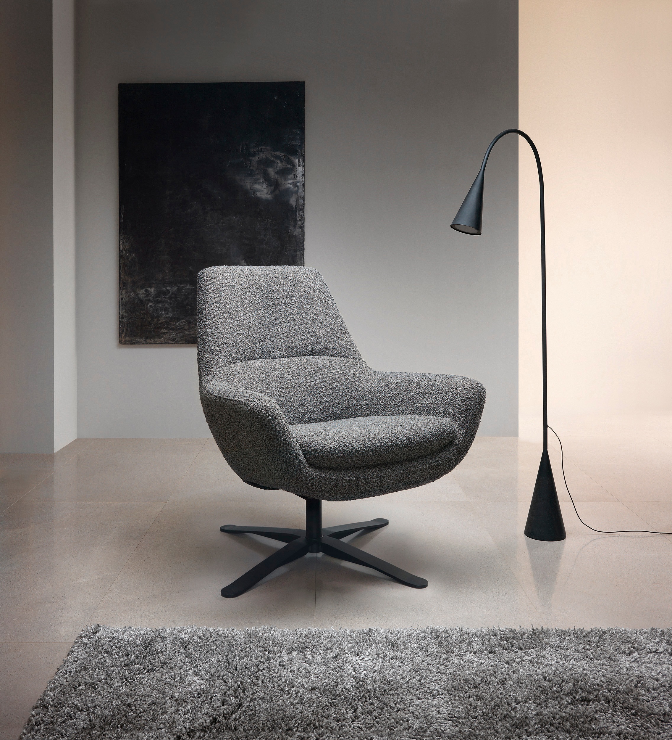 BETYPE Drehsessel »Be Organic Standard Back, Loungesessel«, in elegantem De günstig online kaufen