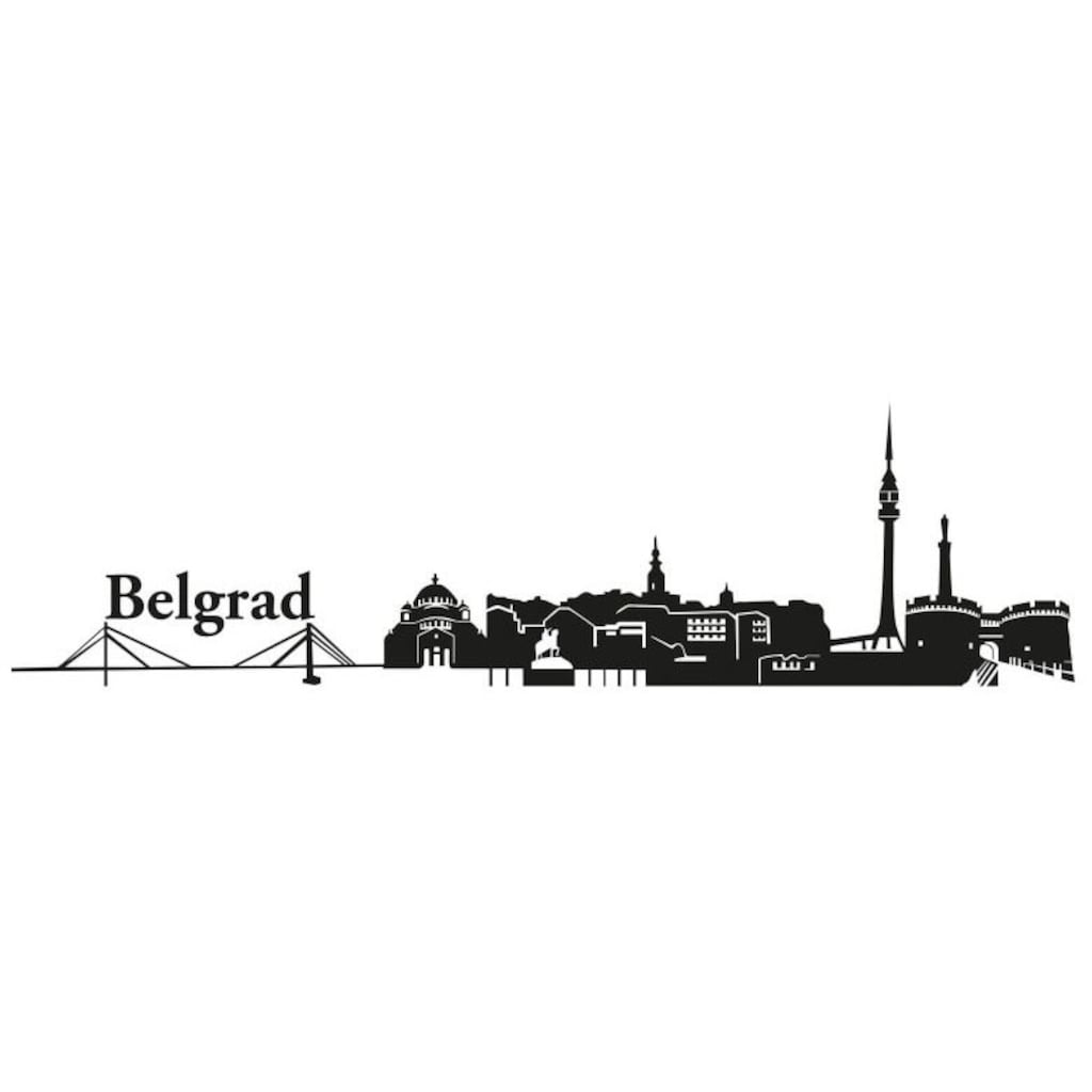 Wall-Art Wandtattoo »XXL Stadt Skyline Belgrad 120cm«, (1 St.)