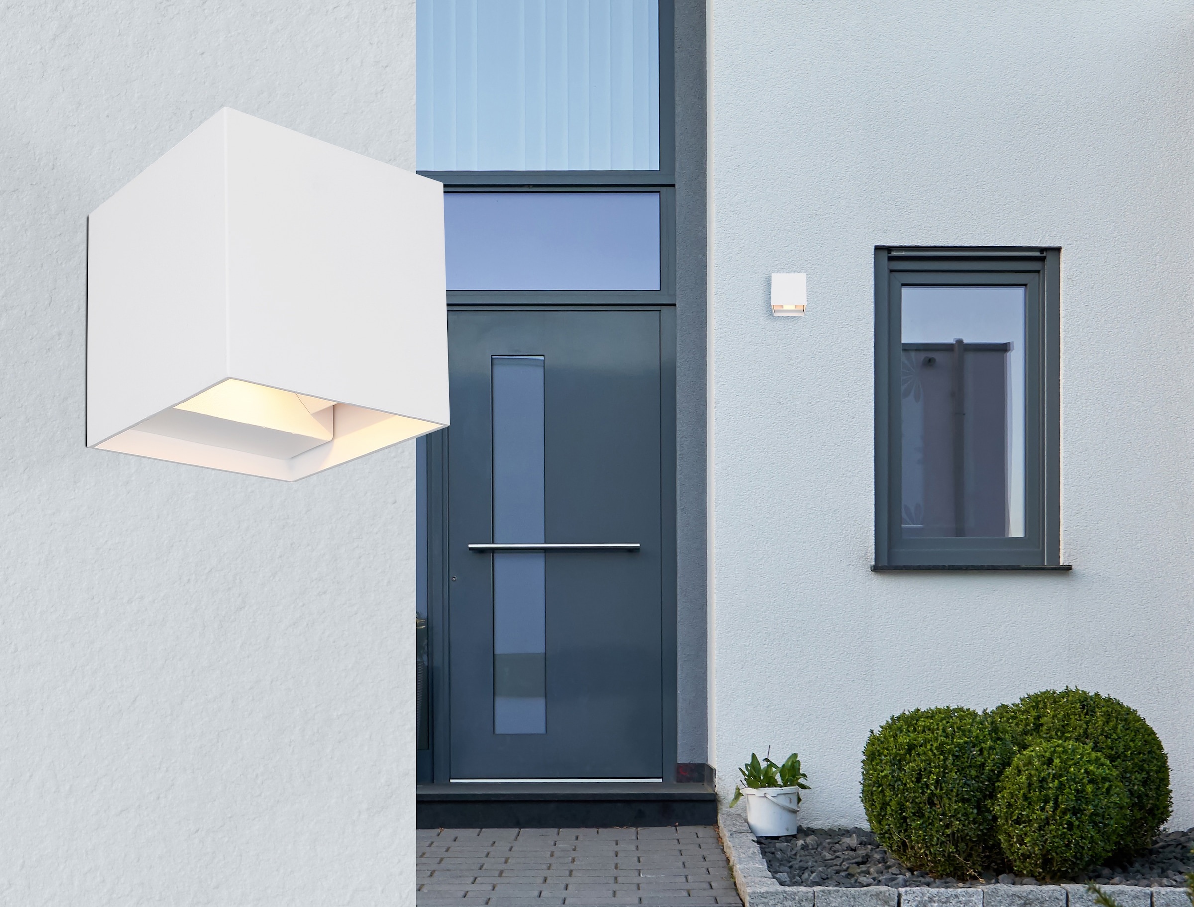 GLOBO LIGHTING LED Außen-Wandleuchte »VERONIKA«, Leuchtmittel LED-Modul | LED fest integriert, Außenlampe/Lichtschein: auf- und abwärts/ IP54/3000K
