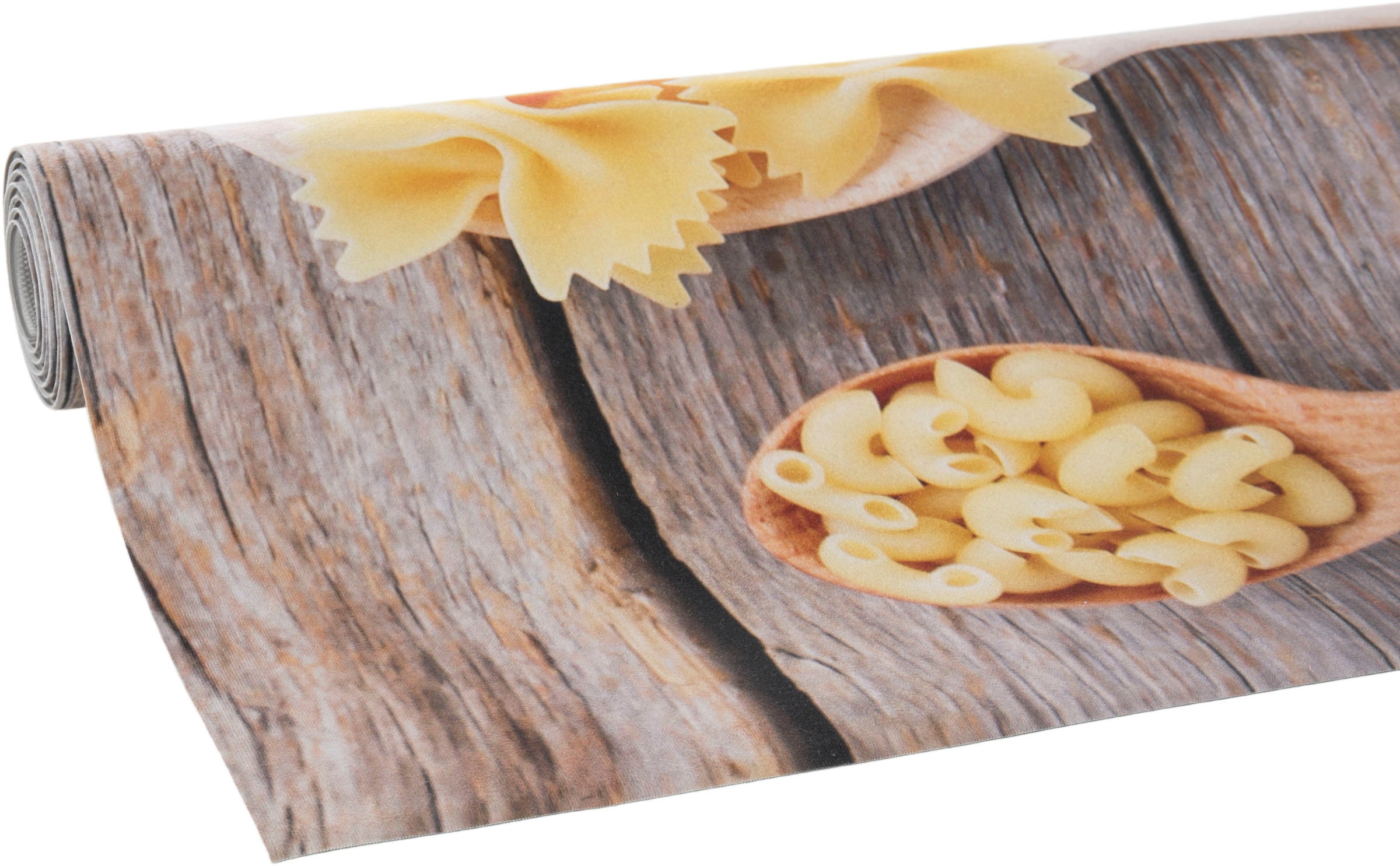 Andiamo Läufer »Kitchen«, rechteckig, 3 mm Höhe, Vinyl-Küchenläufer, moderne Küchenmotive, Pasta, Gewürze, Kaffee