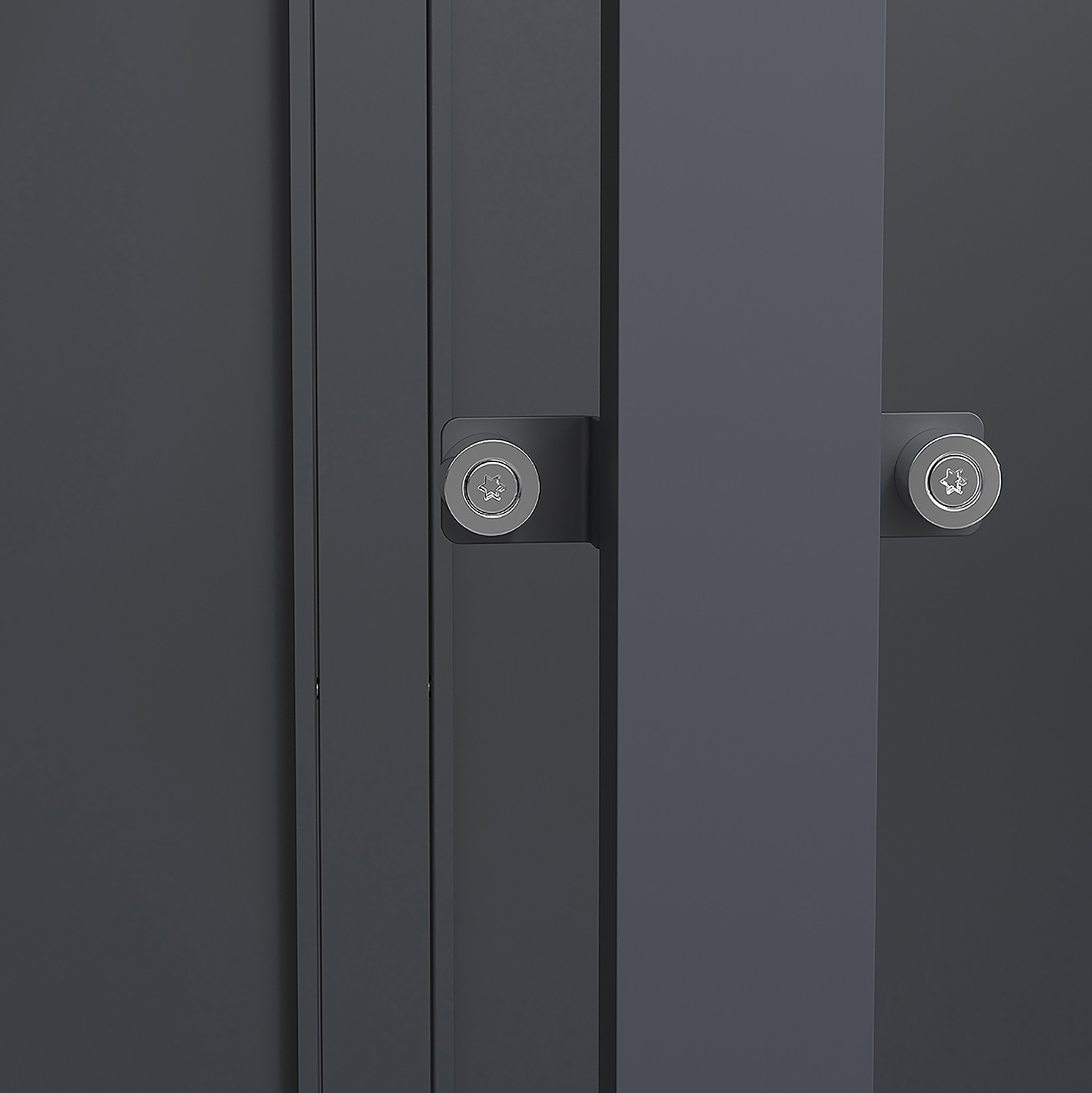 weka Mülltonnenbox »Gary« Metall pulverbeschichtet, für 3 Mülltonnen, BxTxH: 189,5x80x116 cm