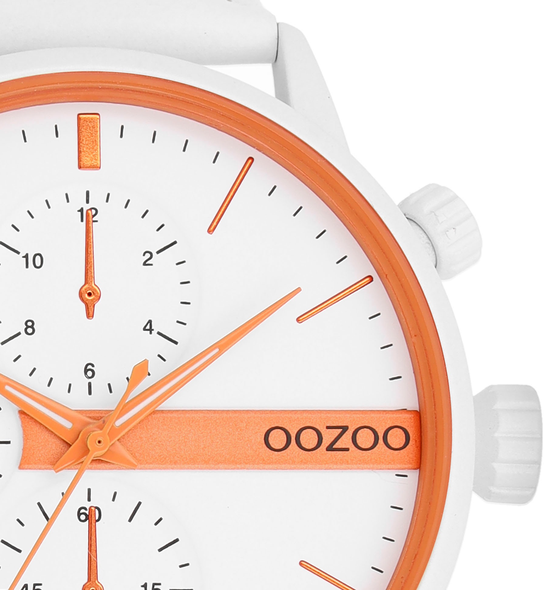 OOZOO Quarzuhr, Armbanduhr, Herrenuhr, Lederarmband, Chrono-Look