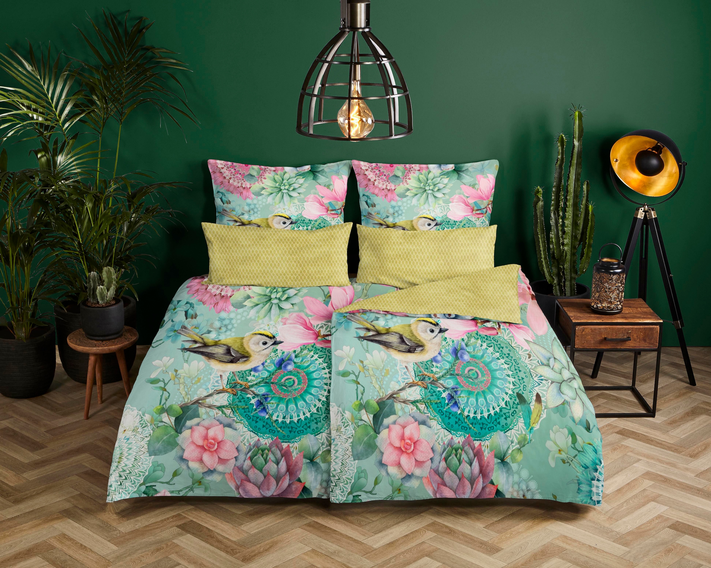 hip Wendebettwäsche »XABINE« 2 Stk. tlg. Mako-Satin, 135x200, Reißverschlus günstig online kaufen