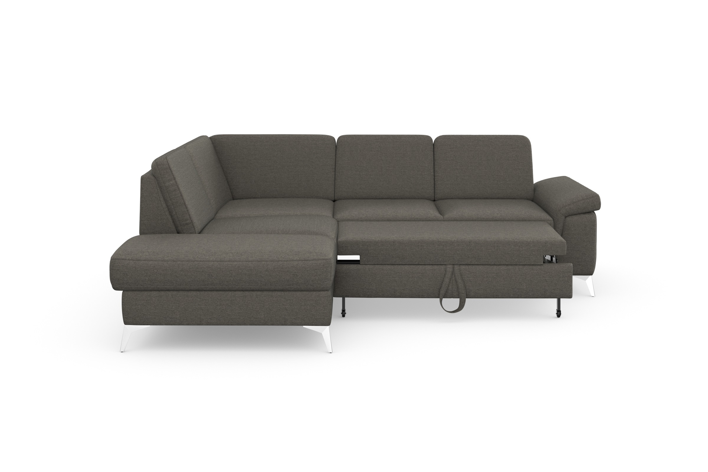 sit&more Ecksofa »Padua L-Form«, inklusive Sitztiefenverstellung, Armteilfunktion und Federkern
