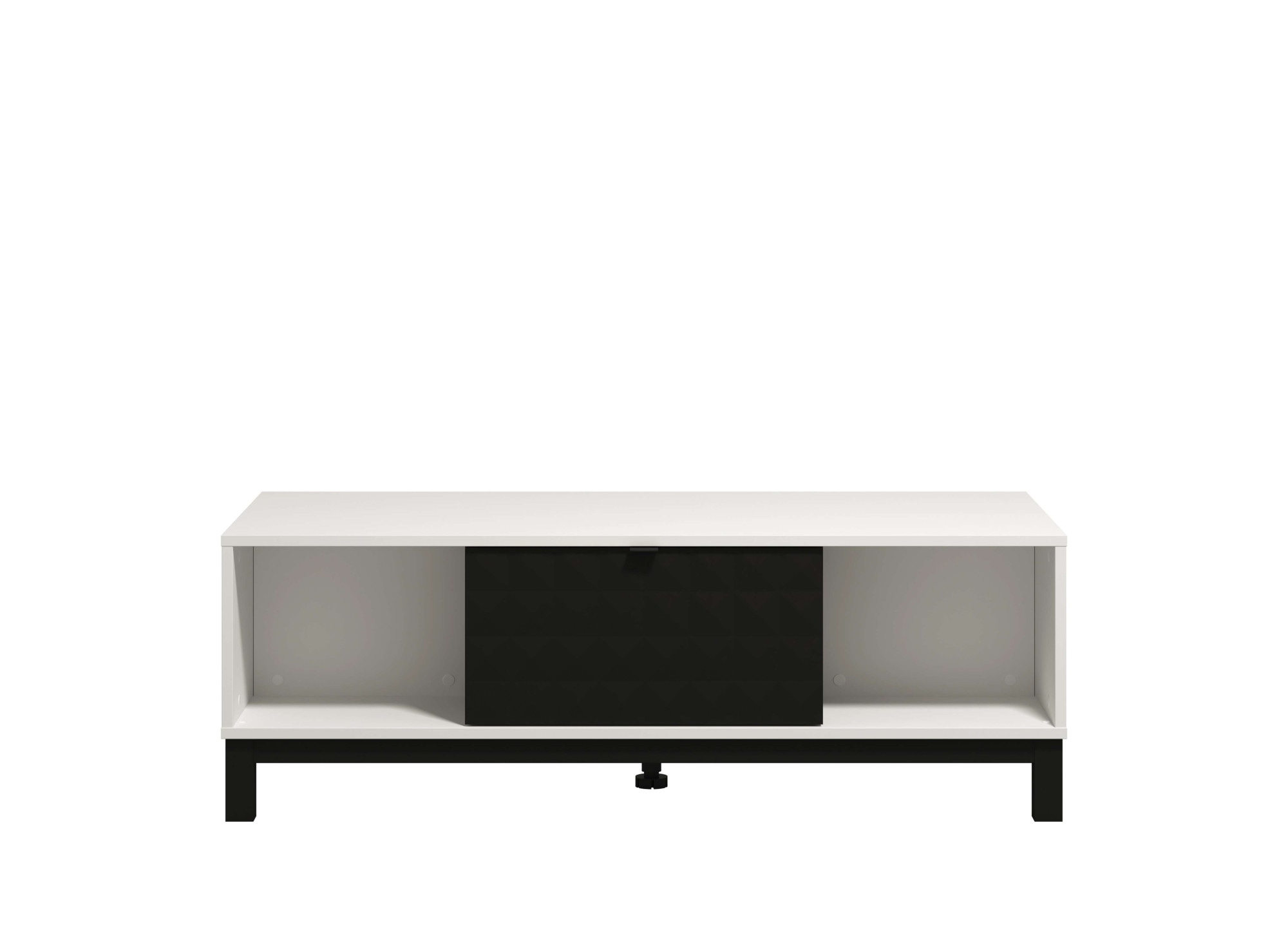 Home affaire Couchtisch »Sarthe, 120 cm, modernes Design mit viel Stauraum«, vier offene Regale und eines mit Türen, Artisan-Eiche