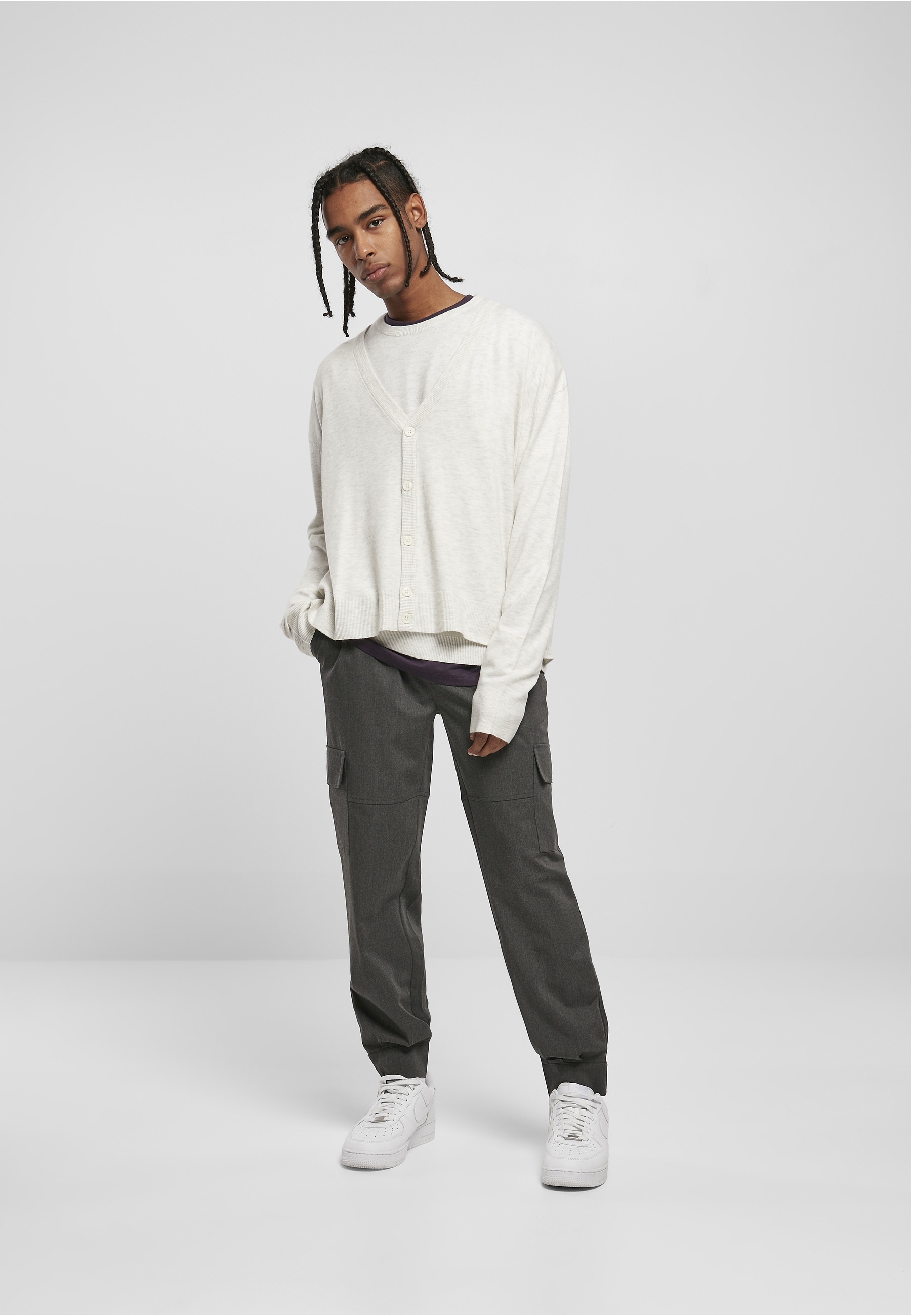 URBAN CLASSICS Strickjacke »Urban Classics Herren Eco Mix Boxy Cardigan« 1 Stk.