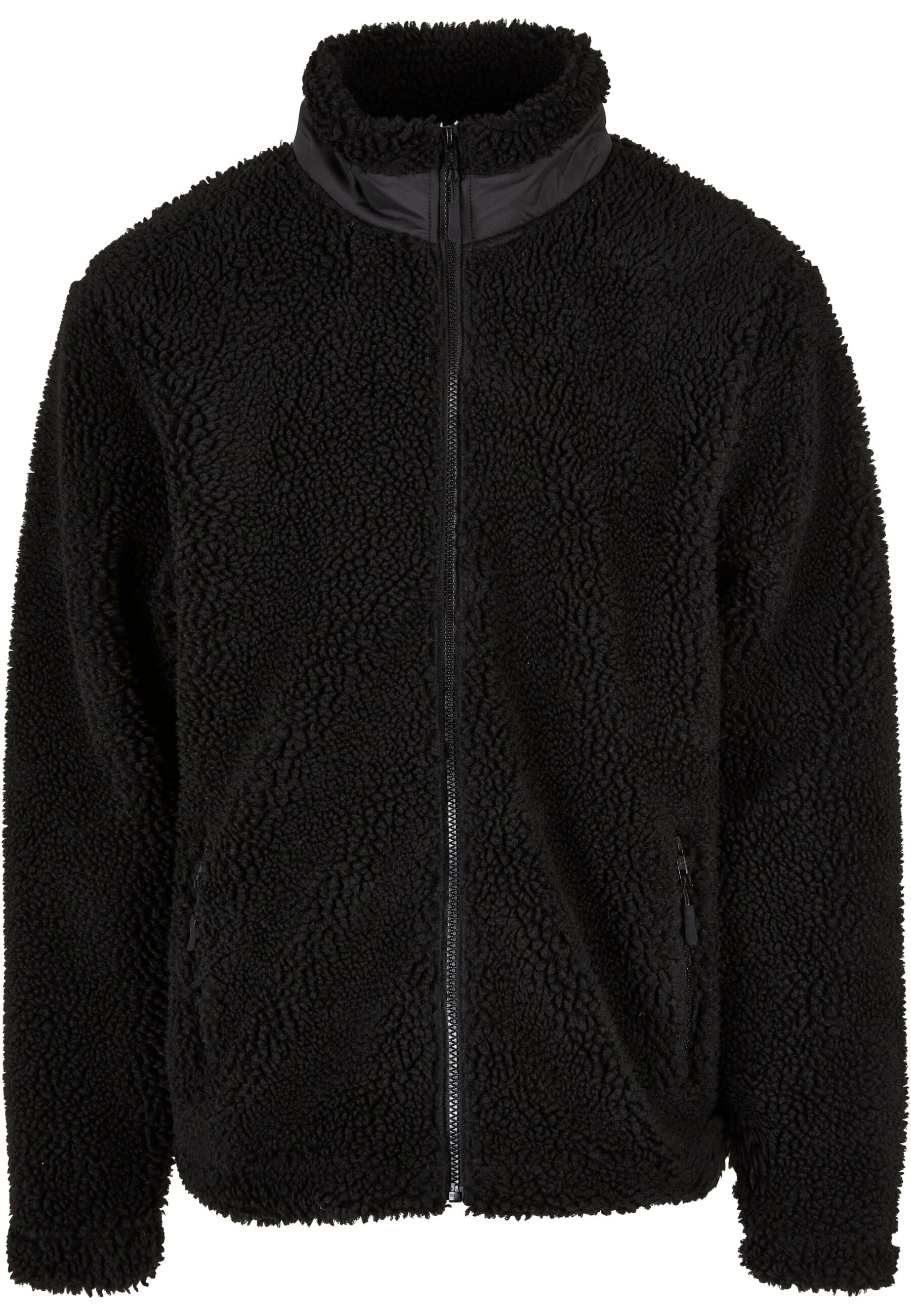 URBAN CLASSICS Winterjacke »Urban Classics Herren Basic Sherpa Jacket« 1 Stk. tlg. ohne Kapuze