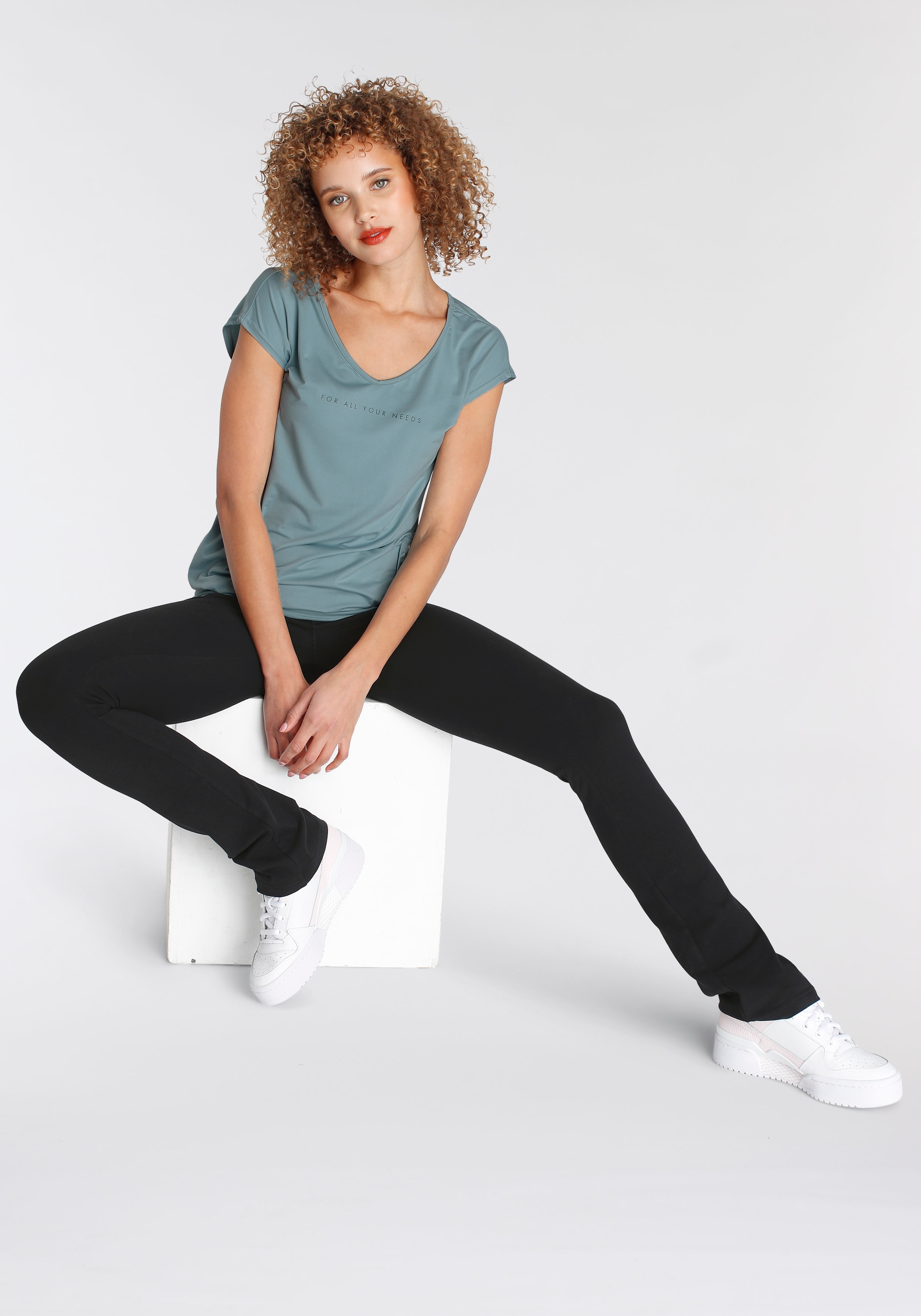 FAYN SPORTS Funktionsshirt »Cuffed Tee« atmungsaktiv,  schnell trocknend,  aus Jerseystoff