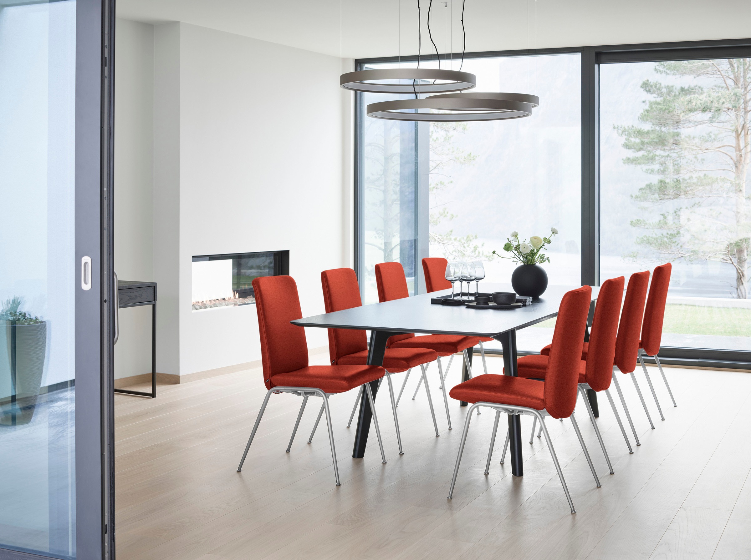 Stressless® Polsterstuhl »Laurel«, ROHLEDER Stoff Q2 FARON, Low Back, Größe L, mit Beinen aus Stahl in Chrom matt