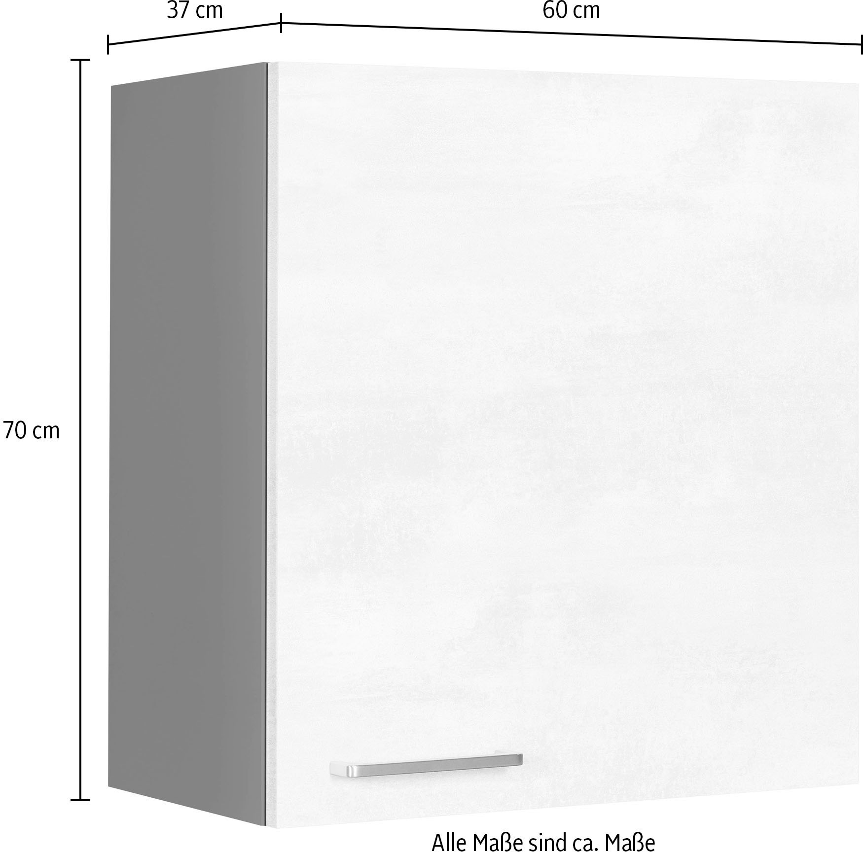 nobilia® Hängeschrank »"Riva", Ausrichtung wählbar, vormontiert,«, in drei Breiten: 30, 40 und 60 cm, mit Soft-Close-Funktion