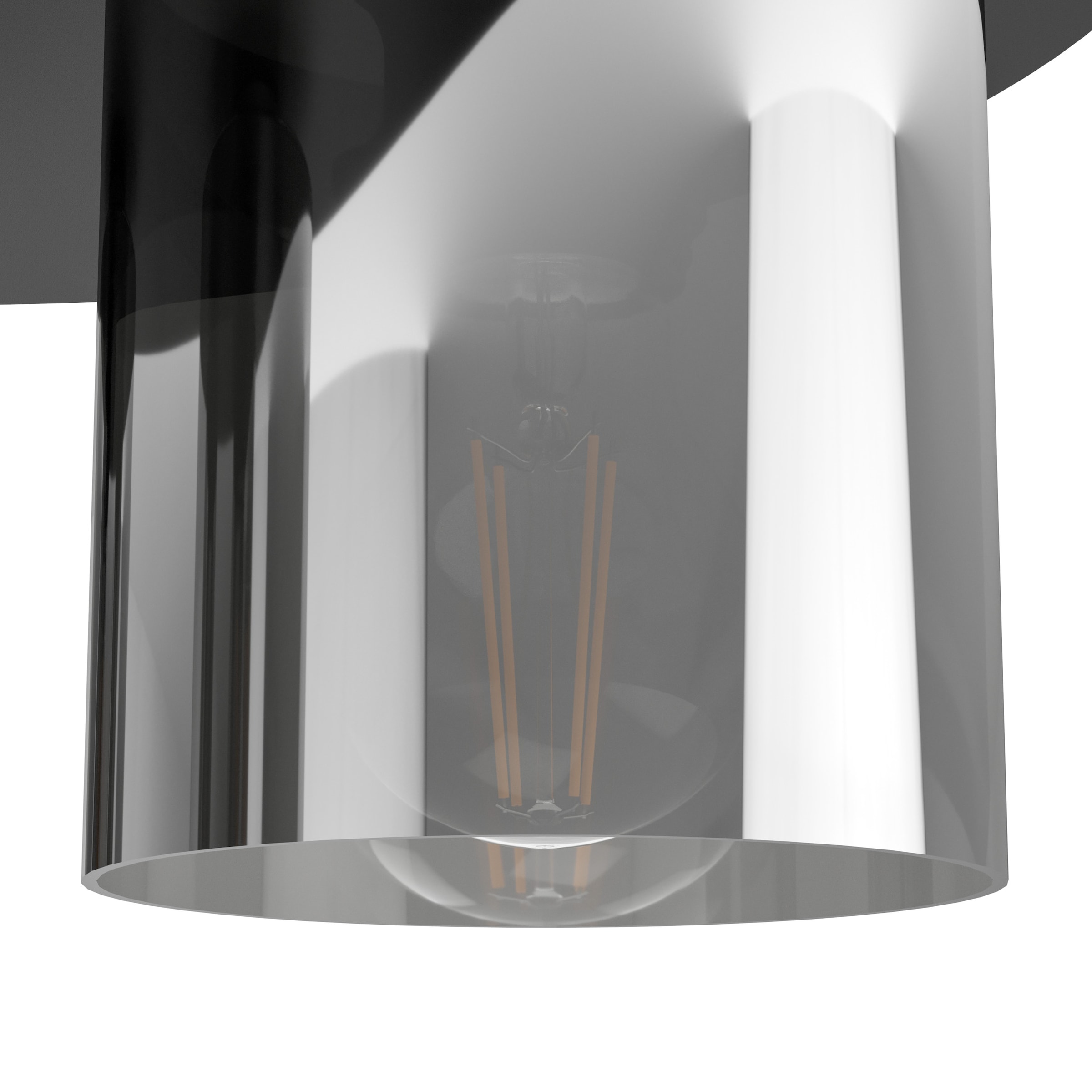 EGLO LED Deckenleuchte »GOROSIBA 1 Deckenlampe - Stahl - E27 - 4X40W - IP20« E27 1 Stk. Wohzimmerlampe, Esszimmerlampe, Flur, Schlafzimmer, L38 x B38 x H17 cm