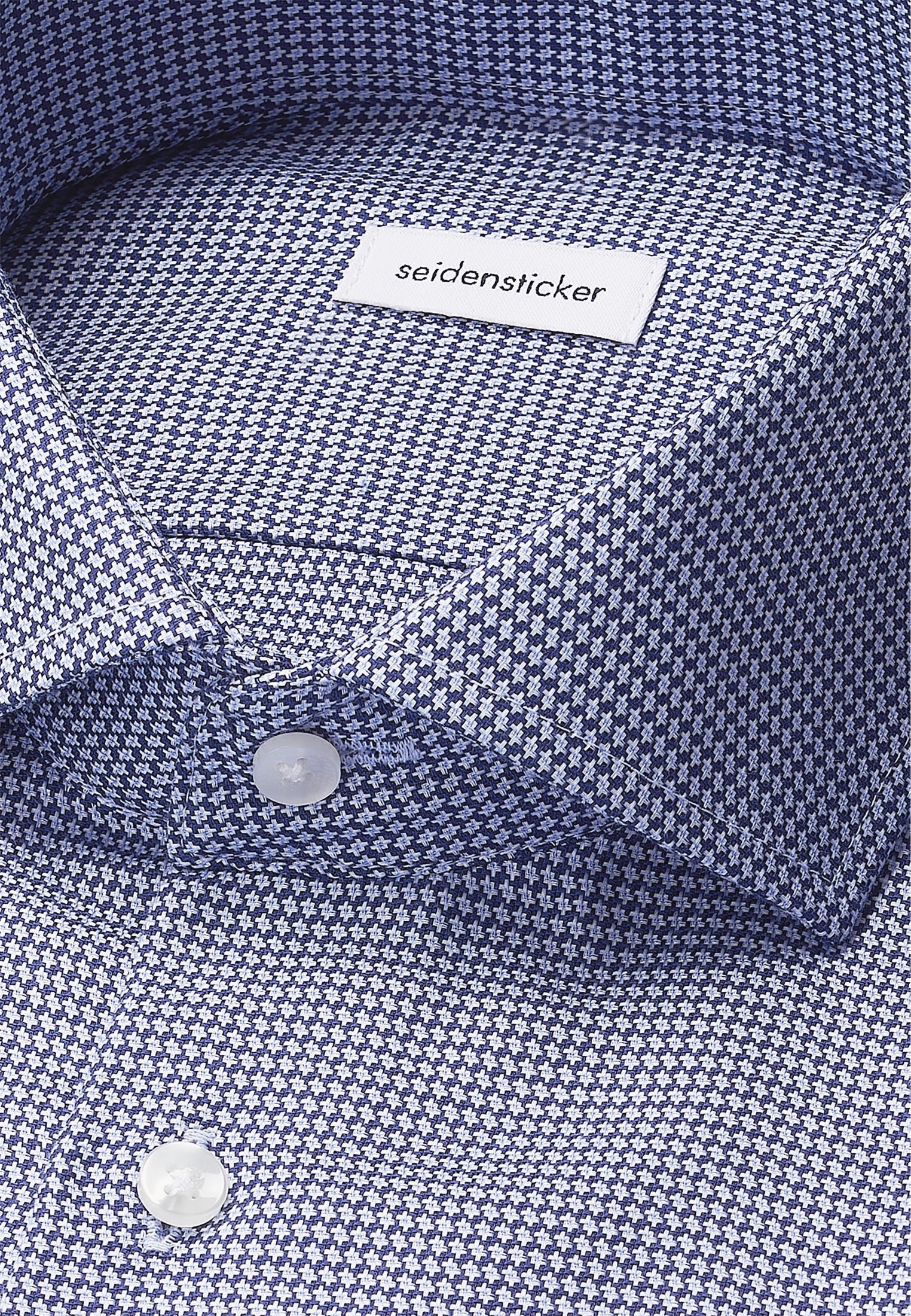 seidensticker Businesshemd »Schwarze Rose« Slim 1/1 Kentkragen Struktur