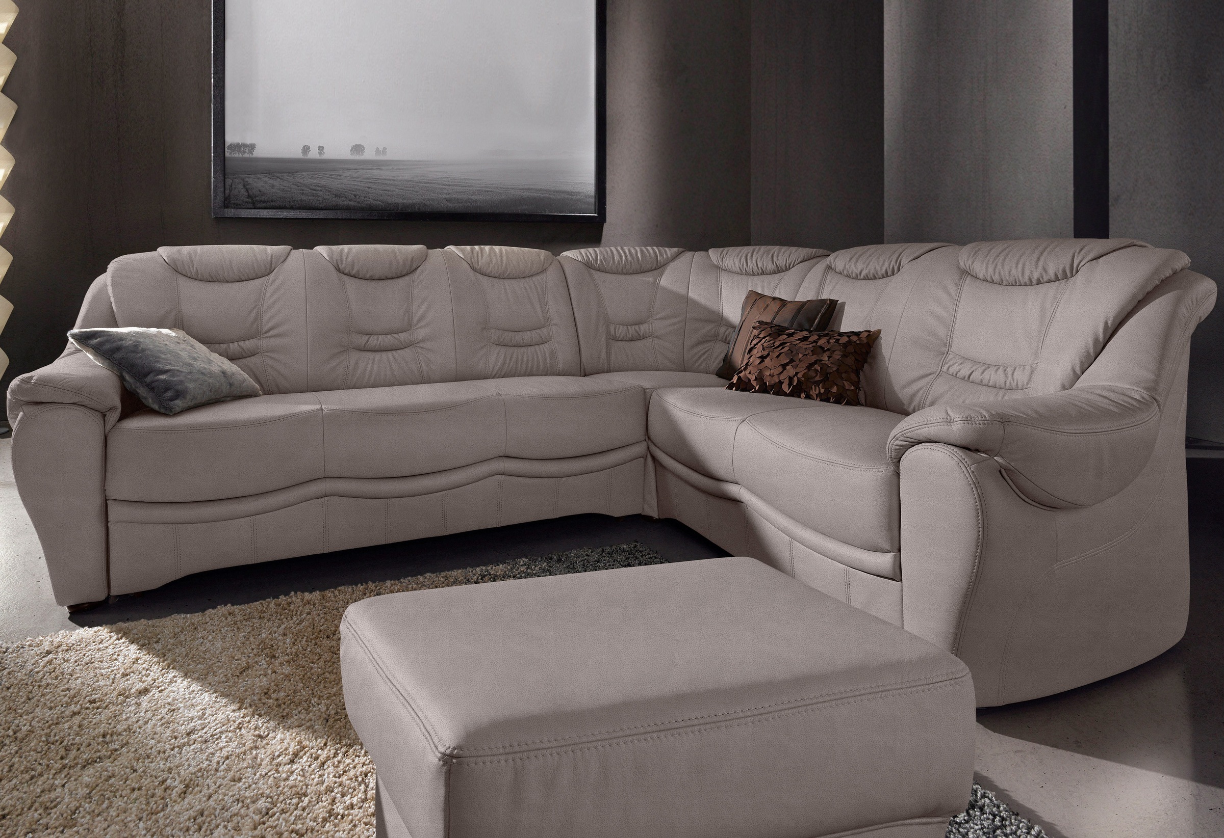 sit&more Ecksofa »Benson L-Form« wahlweise mit Bettfunktion günstig online kaufen