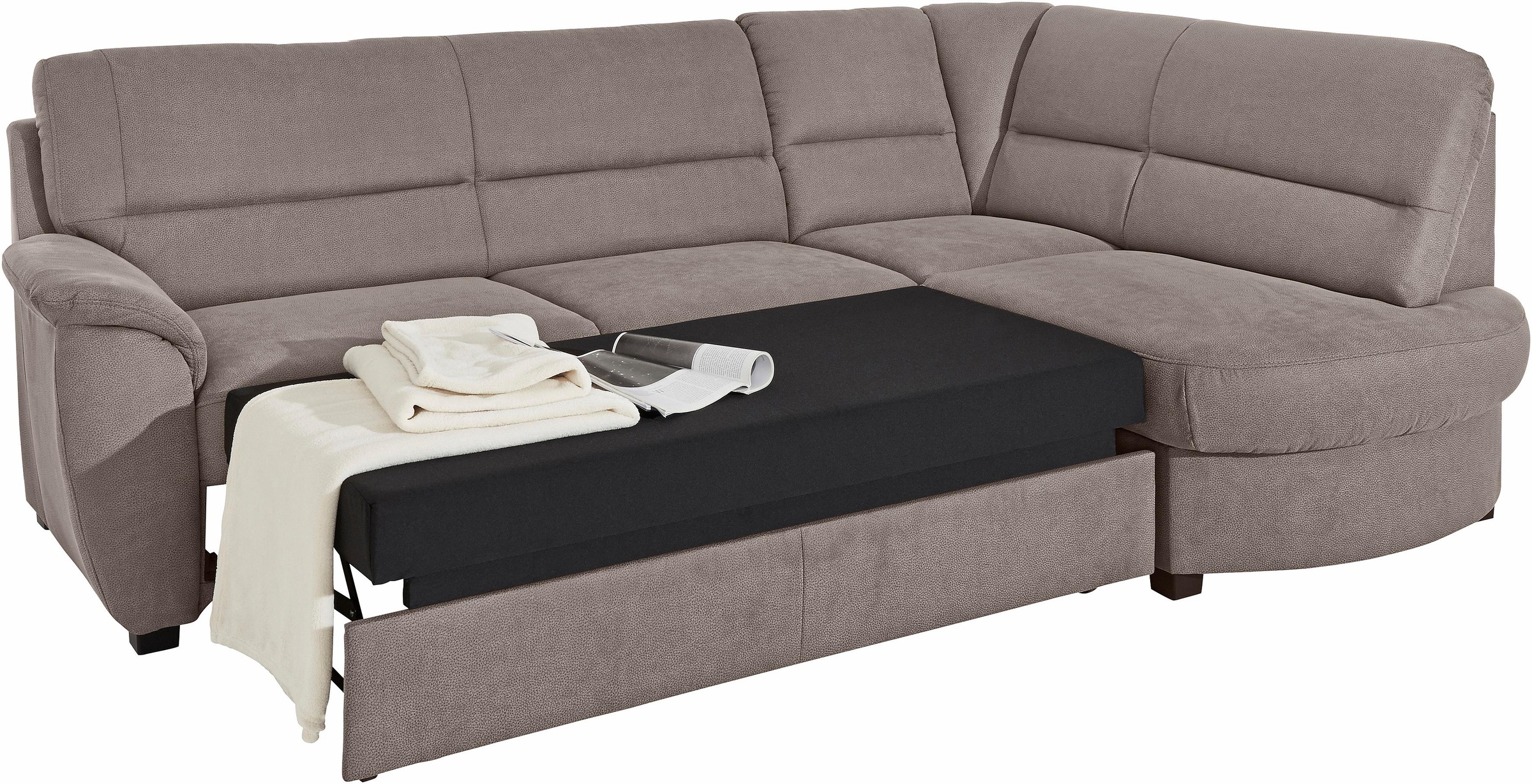 sit&more Ecksofa »Pandora L-Form«, wahlweise mit Bettfunktion und Bettkaste günstig online kaufen