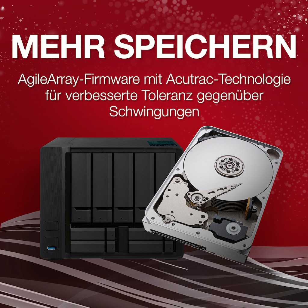 Seagate HDD-NAS-Festplatte »IronWolf«, 3,5 Zoll, Anschluss SATA