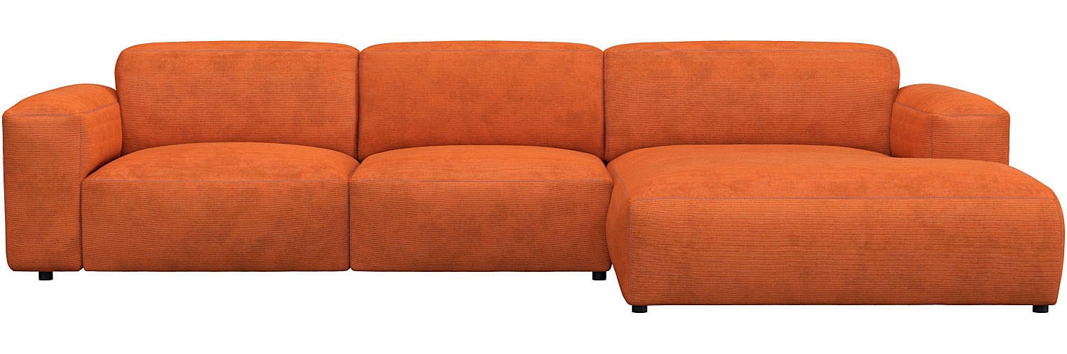 FLEXLUX Ecksofa »Lucera bequem und komfortabel durch hochwertigen Sitzaufba günstig online kaufen