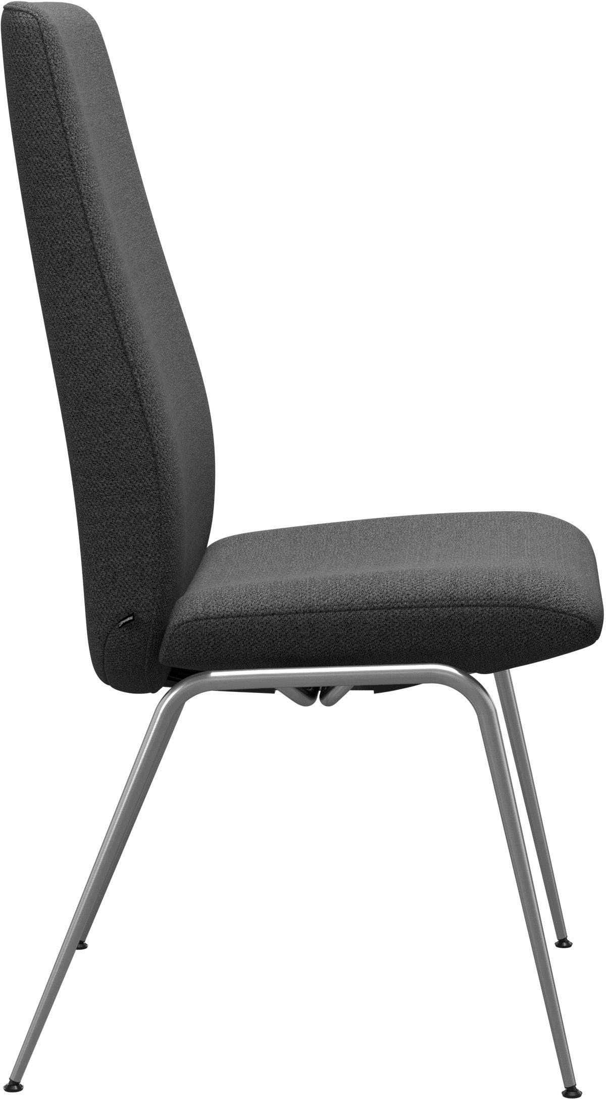 Stressless® Polsterstuhl »Laurel«, ROHLEDER Stoff Q2 FARON, High Back, Größe L, mit Beinen aus Stahl in Chrom matt