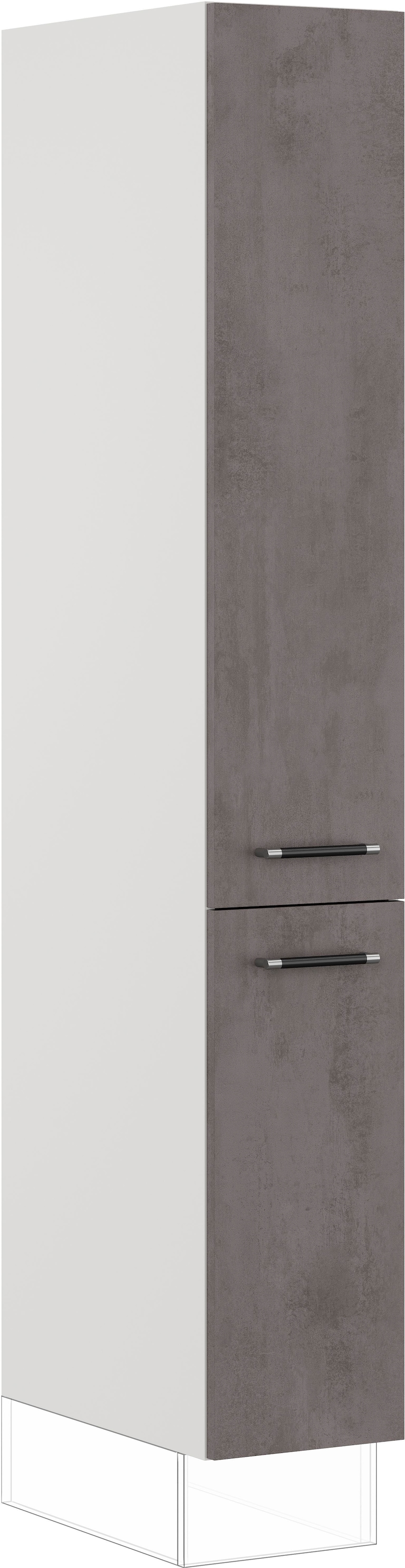 IMPULS KÜCHEN Seitenschrank »"Prag", Breite/Höhe: 30/190,7 cm« vormontiert, mit Drehtüren, mit verstellbaren Fachböden