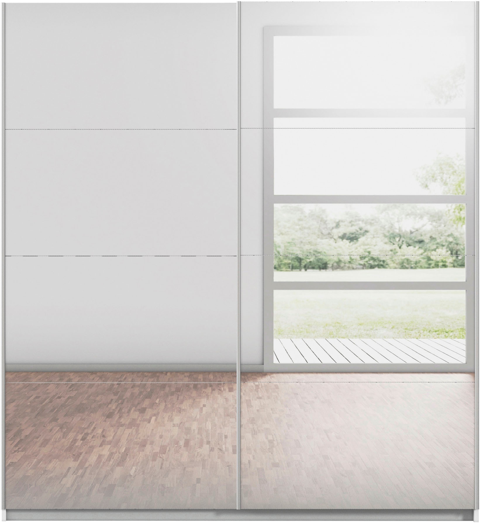 rauch Schwebetürenschrank »Subito Kleiderschrank Bestseller« Garderobe Vollspiegel Breiten 136 & 181 Höhe 197 cm - MADE IN GERMANY