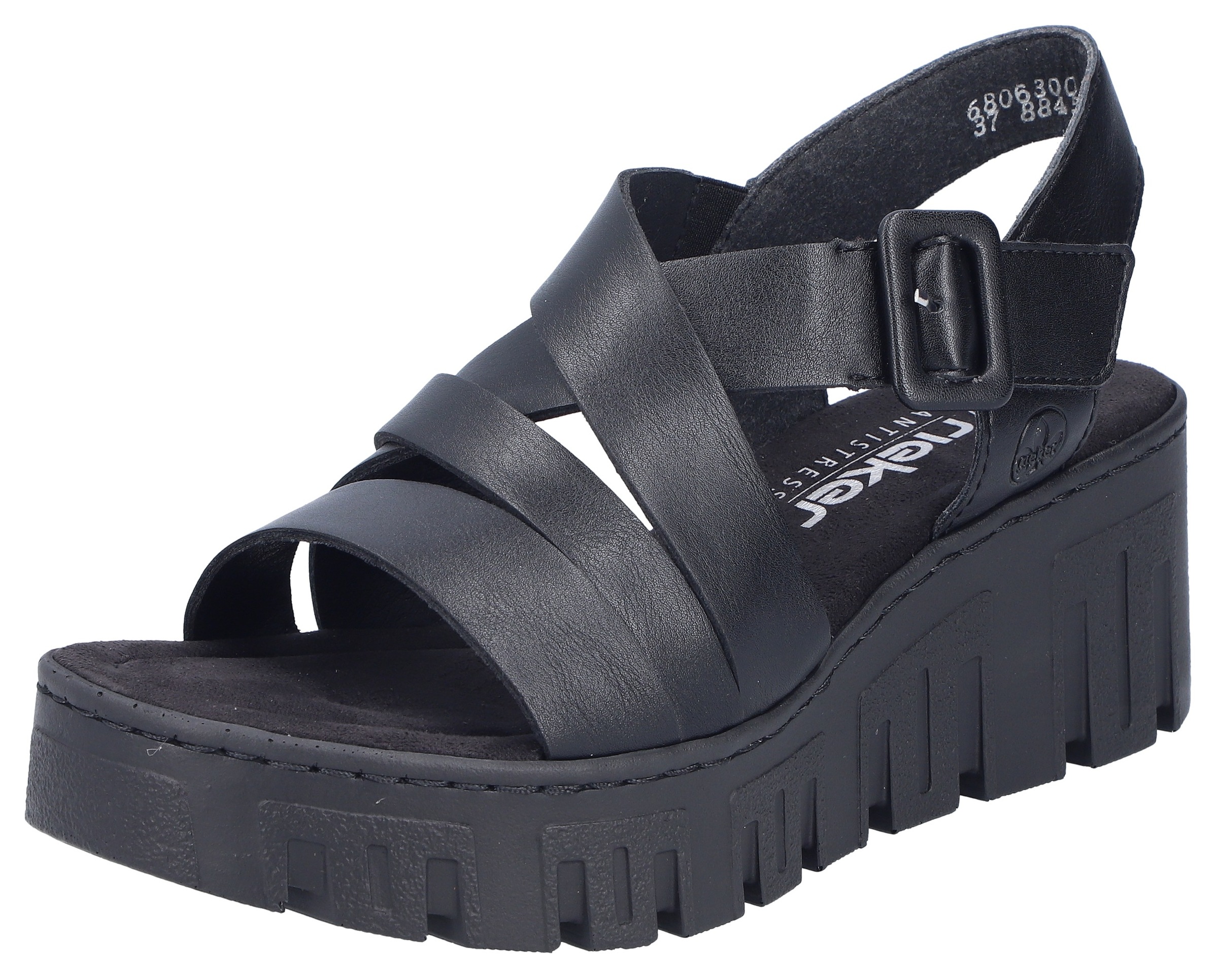 Rieker Plateausandaletten  Sommerschuh, Keilsandalette mit Klettverschluss