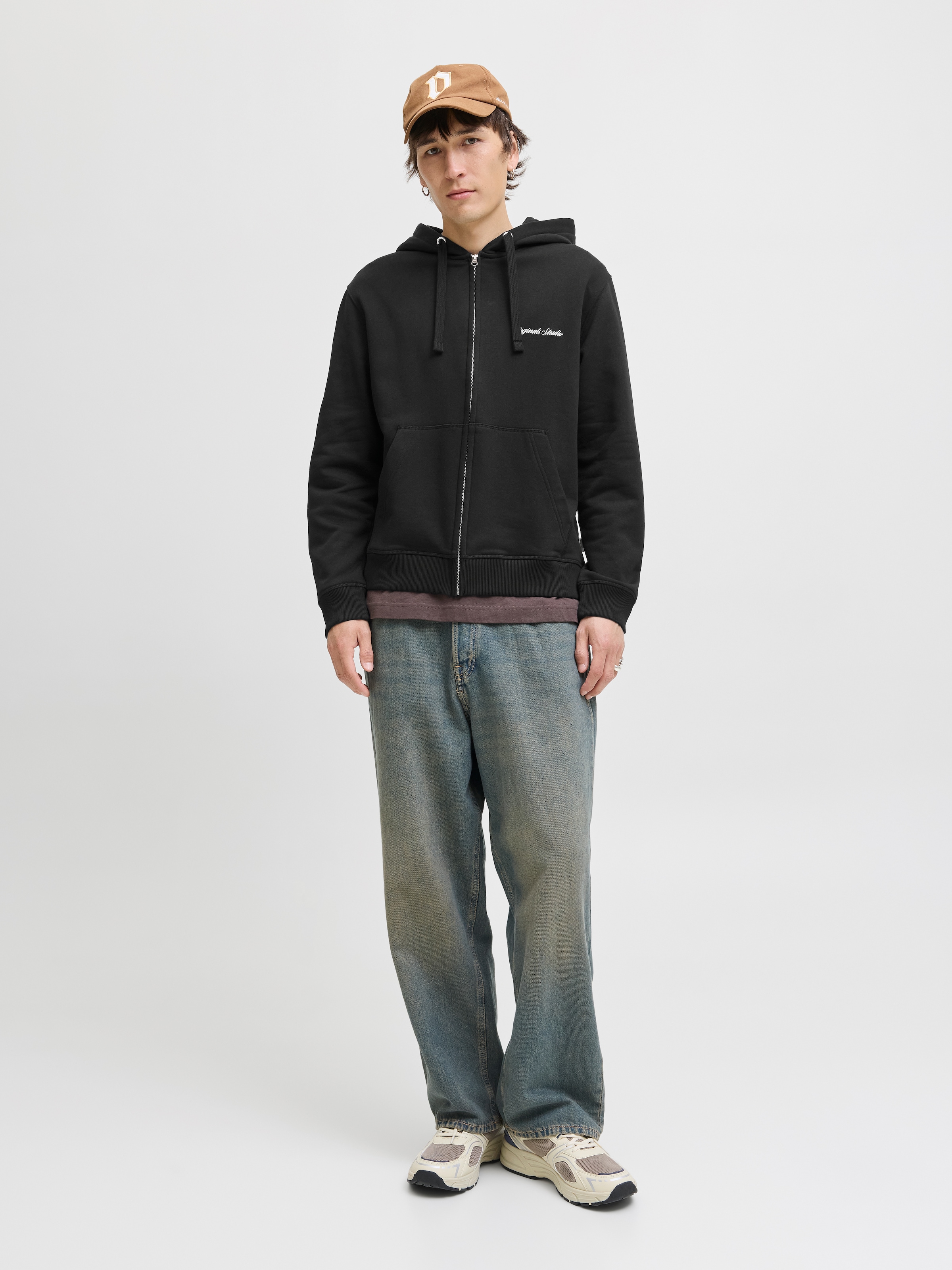 Jack & Jones Kapuzensweatshirt »JORNORREBRO EMB SWEAT ZIP HOOD NOOS«