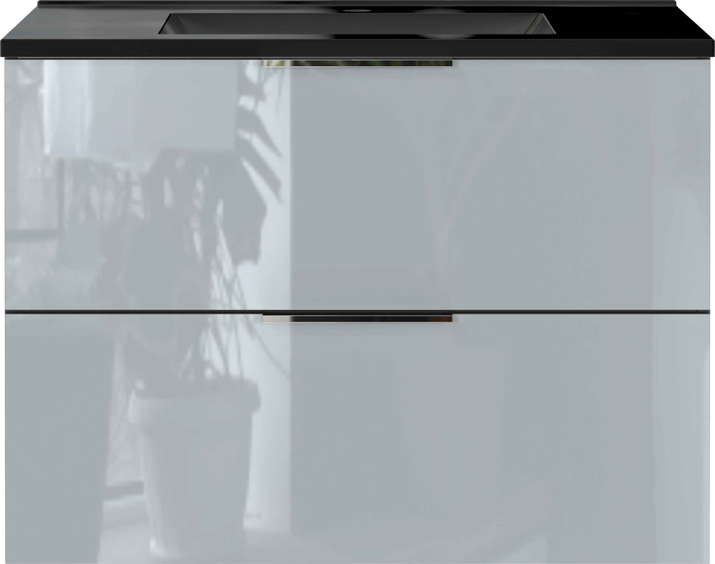 GERMANIA Waschtisch "Oakland" inkl. Mineralguss-Becken in weiß oder schwarz günstig online kaufen