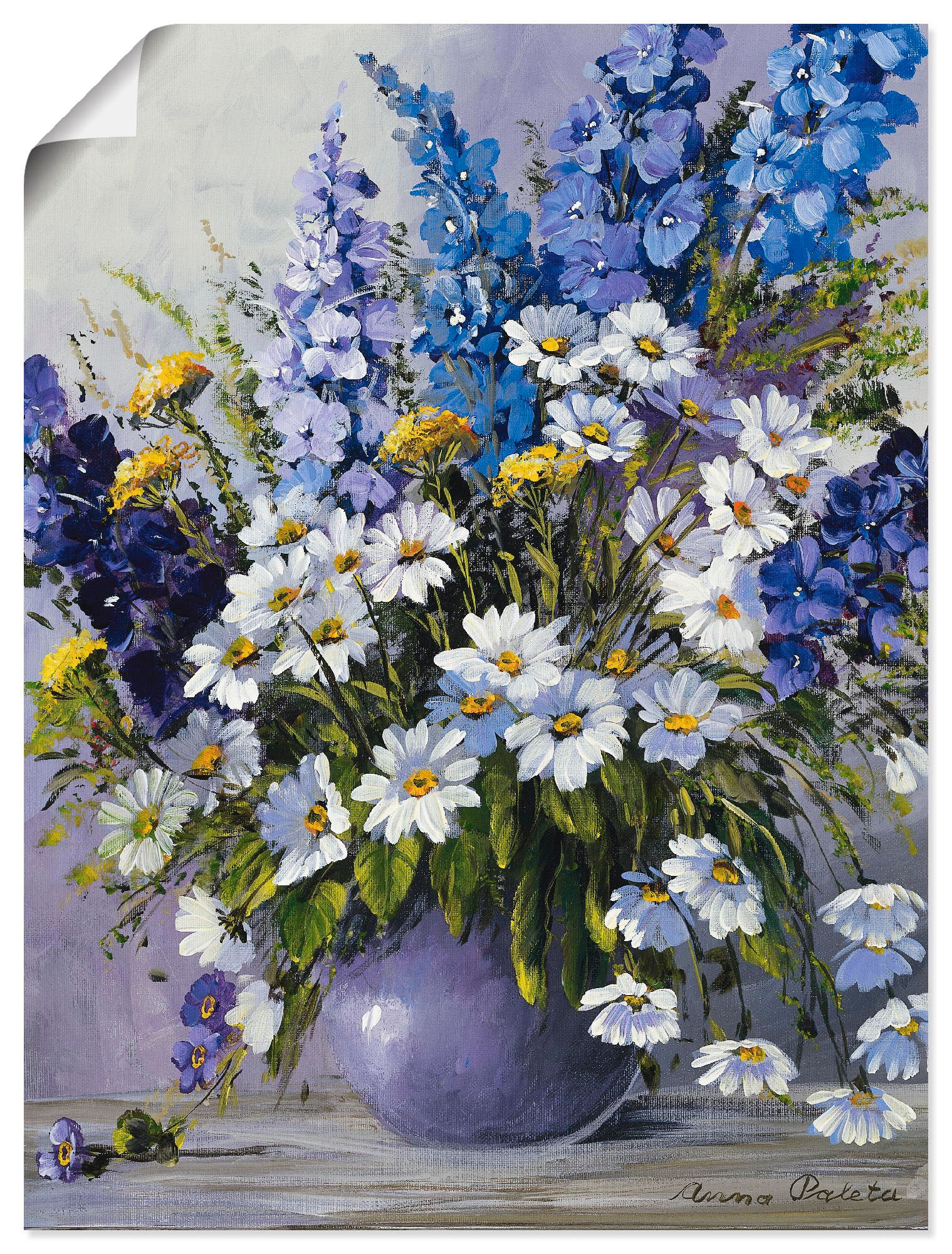 Artland Wandbild »Rittersporn« 1 Stk. tlg. als Leinwandbild, Poster in vers günstig online kaufen