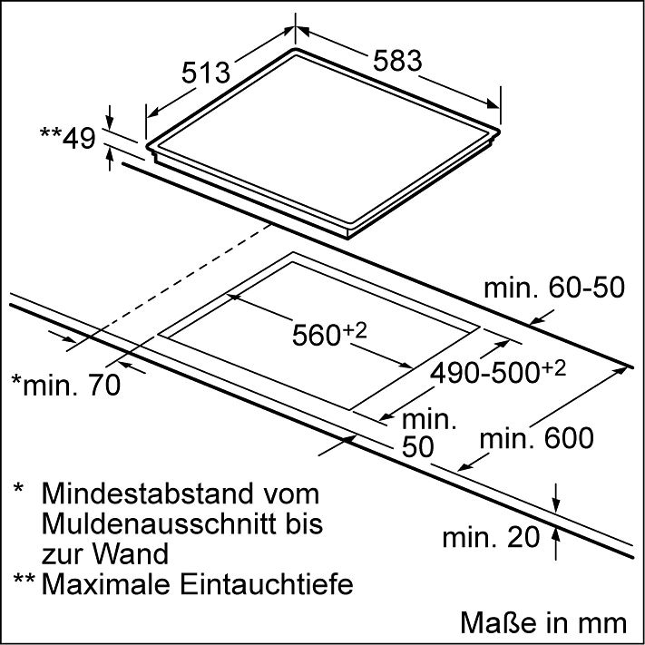 SIEMENS Elektro-Kochfeld von SCHOTT CERAN® »ET645HE17«, mit Funktionsdisplay