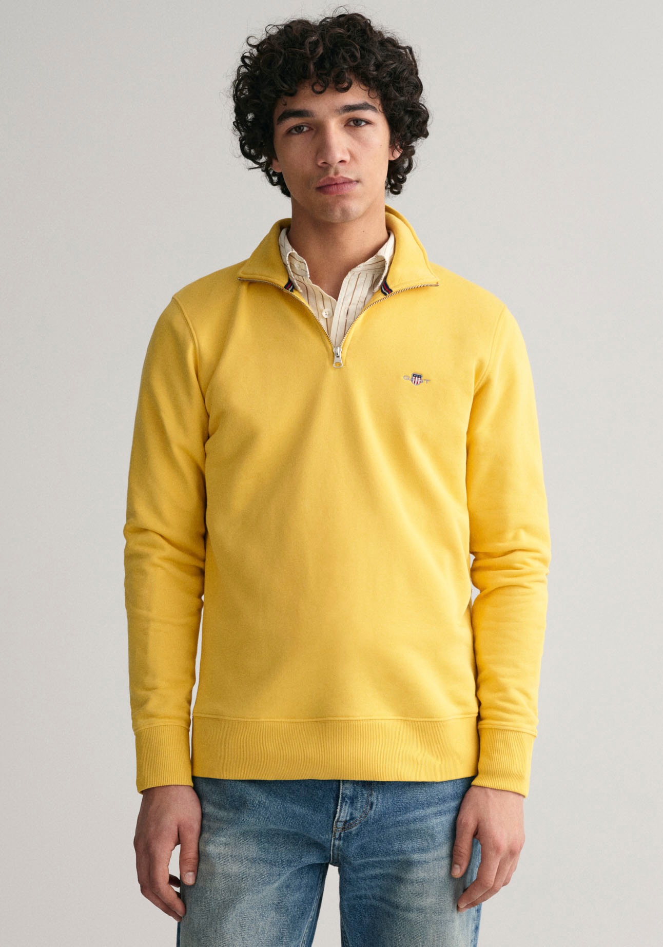 Gant Sweatshirt »REG SHIELD HALF ZIP SWEAT«, mit Logostickerei auf der Brust  online bestellen
