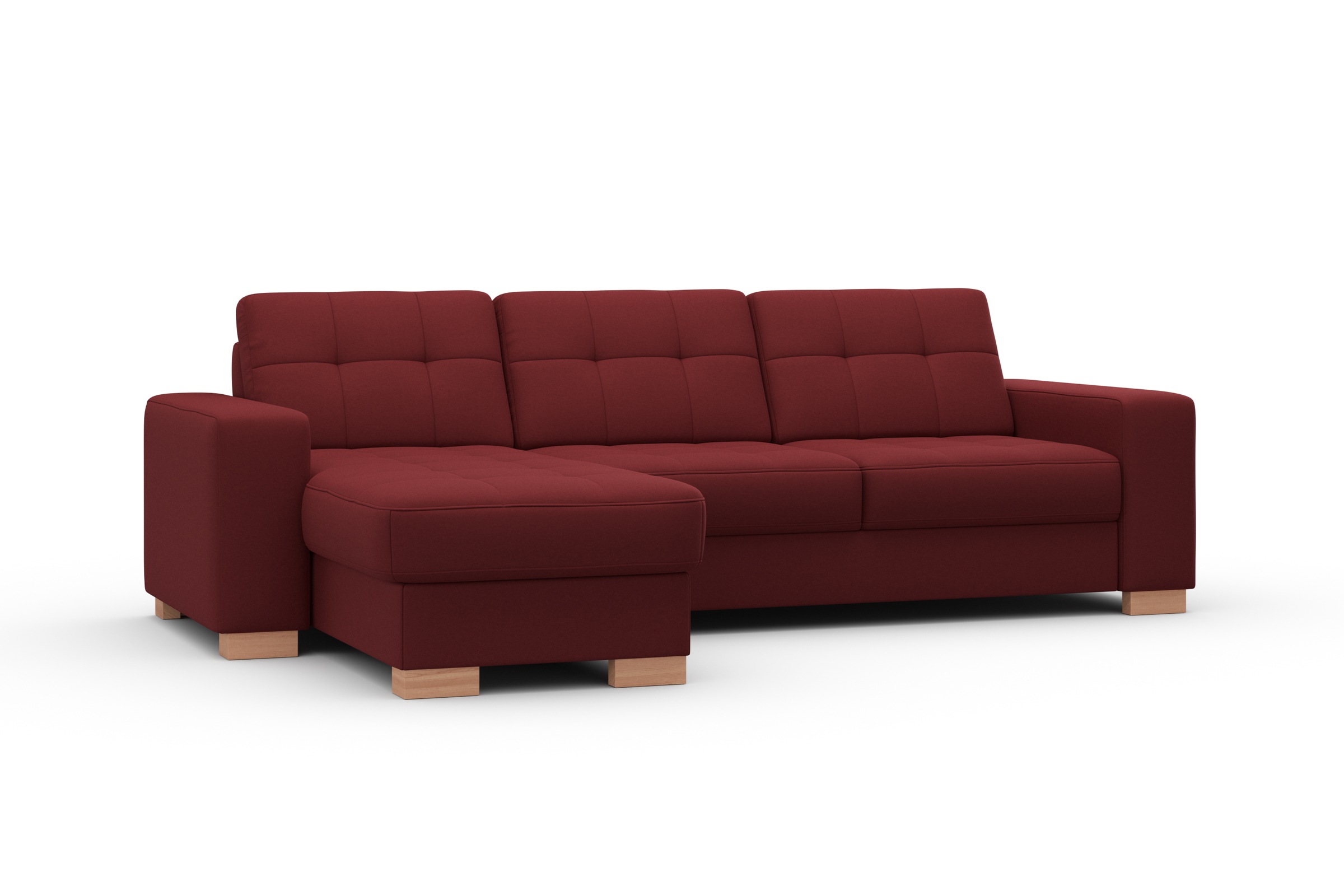 sit&more Ecksofa »Quincy L-Form«, wahlweise mit Bettfunktion und Bettkasten