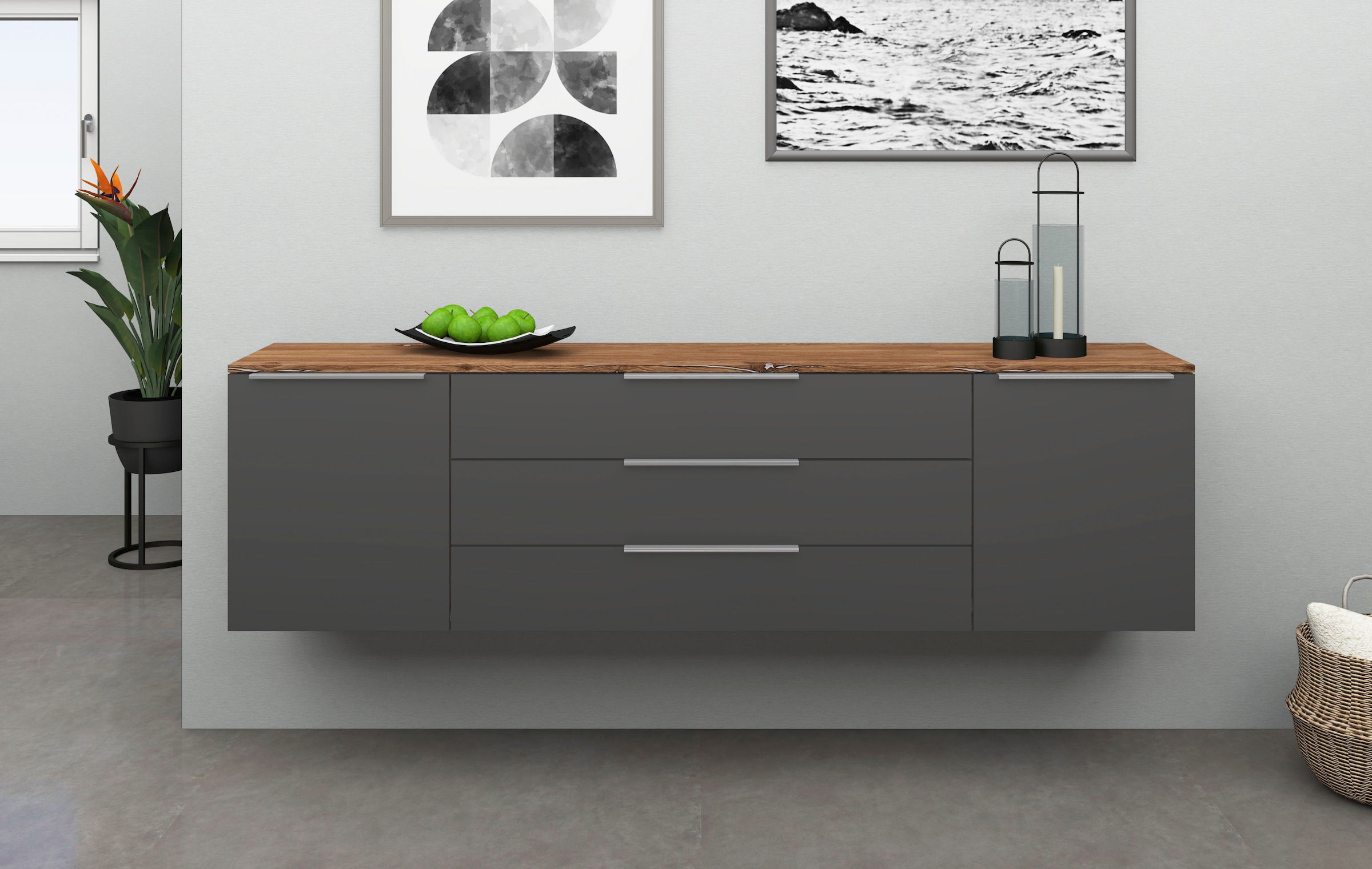 borchardt Möbel Sideboard »Oliva«, Breite 166 oder 200 cm