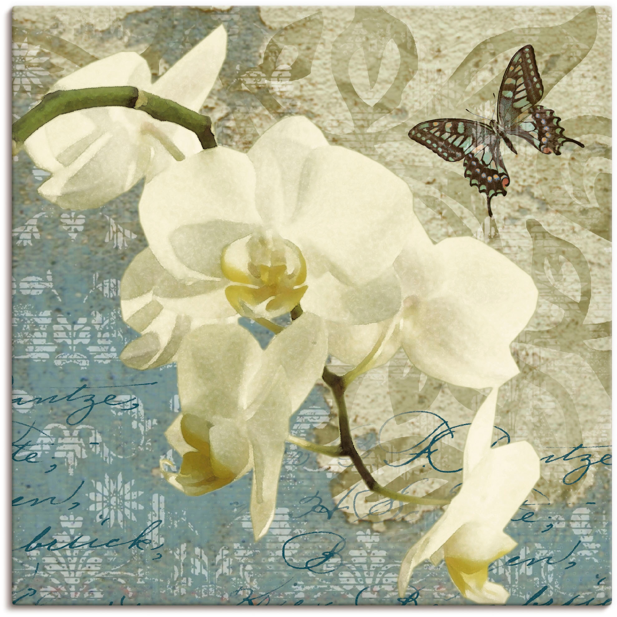 Artland Leinwandbild »Orchideen«, Blumen, (1 St.), auf Keilrahmen gespannt