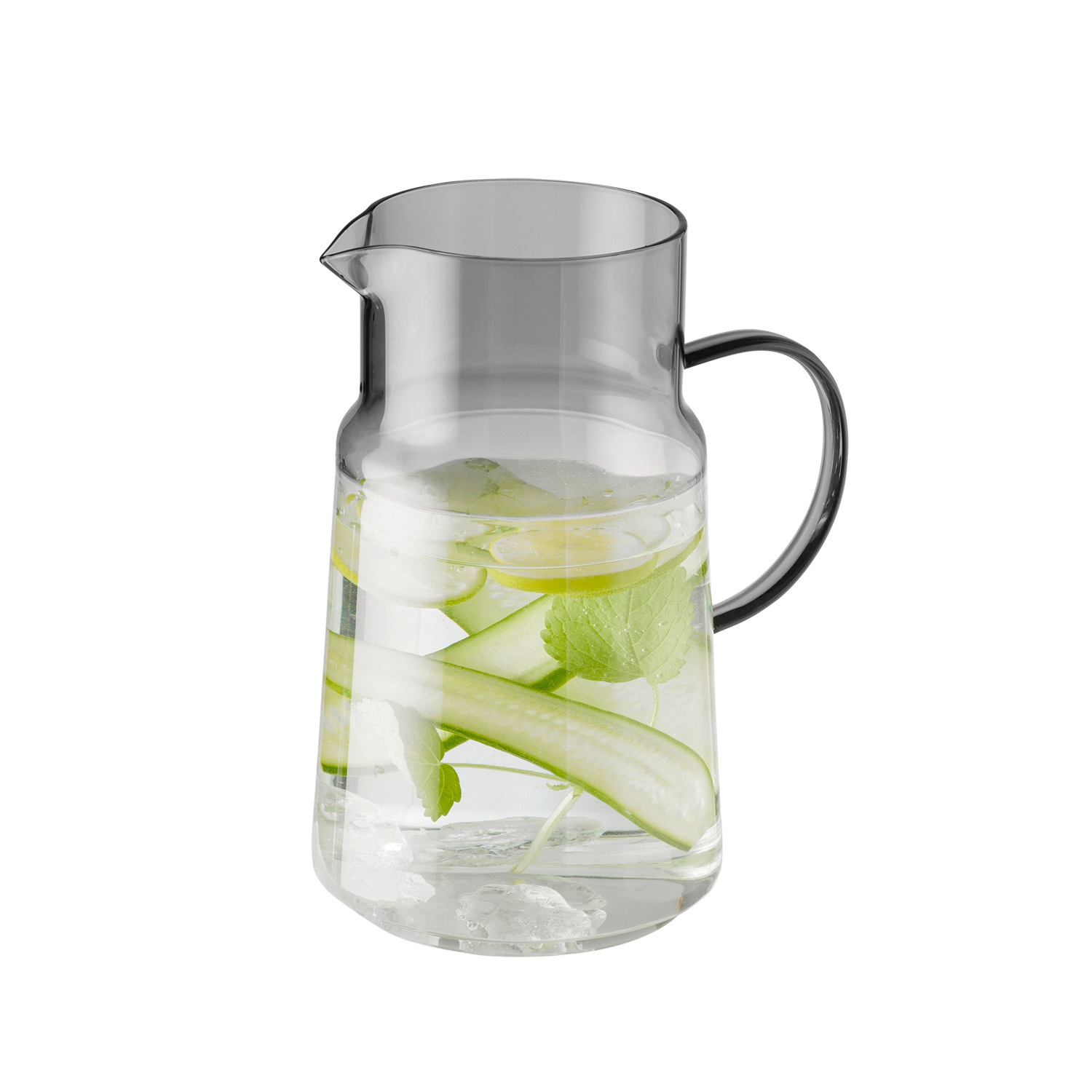 APS Kanne »Ø 13 cm, H: 23 cm, 2 Liter , Glas, Polypropylen, Silikon« 2 l 1 Stk. tlg. Deckel aus 18/8 Edelstahl