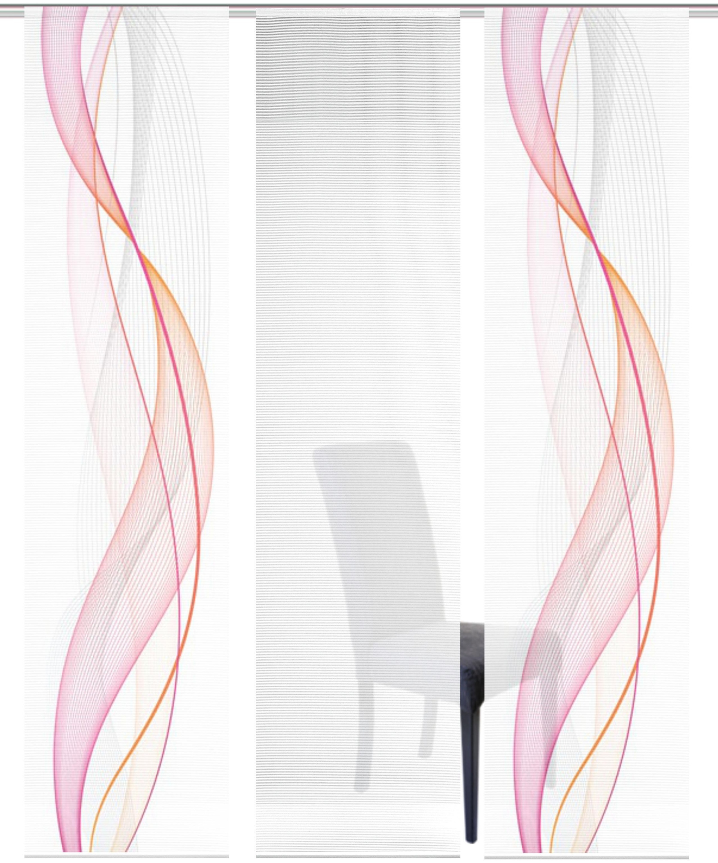 Vision S Schiebegardine »3ER SET HEIGHTS«, (3 St.), HxB: 260x60, Schiebevorhang 3er Set Digitaldruck