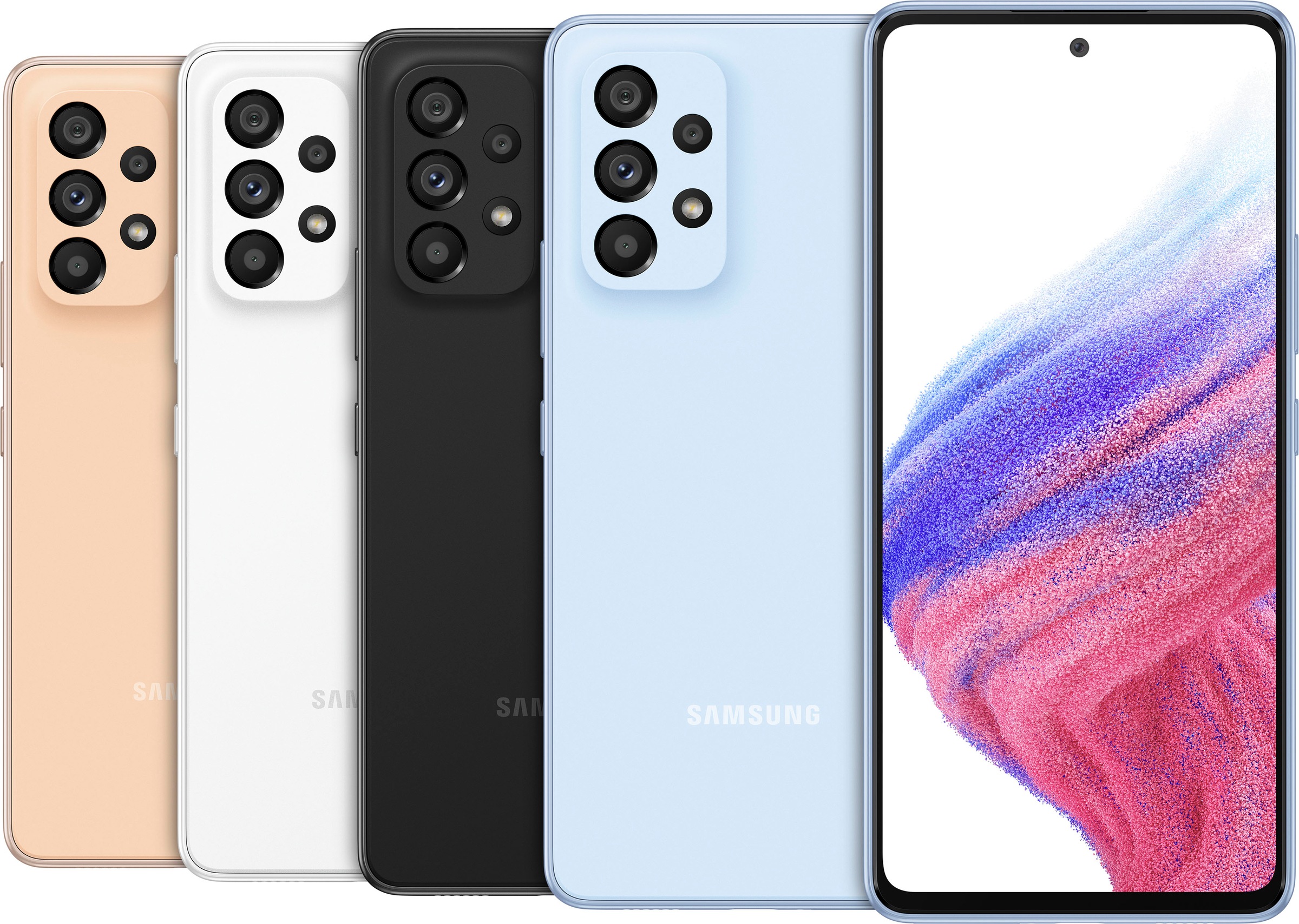 Samsung Smartphone »SAMSUNG A53 5G, 256GB«, Awesome White, (16,4 cm/6,5 Zoll, 256 GB Speicherplatz, 64 MP Kamera)