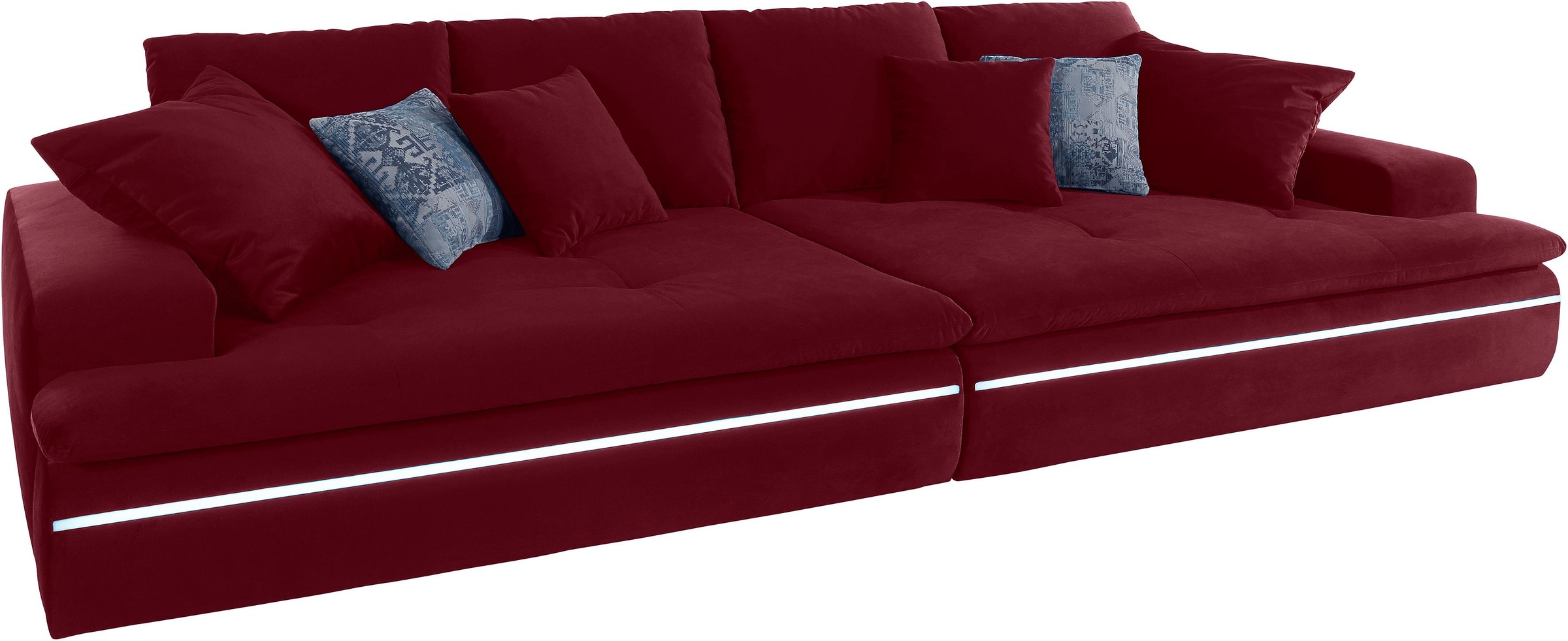 Nova Via Big Sofa Wahlweise Mit Kaltschaum 140kg Belastung Sitz Und Rgb Led Beleuchtung Auf Rechnung Kaufen Quelle De