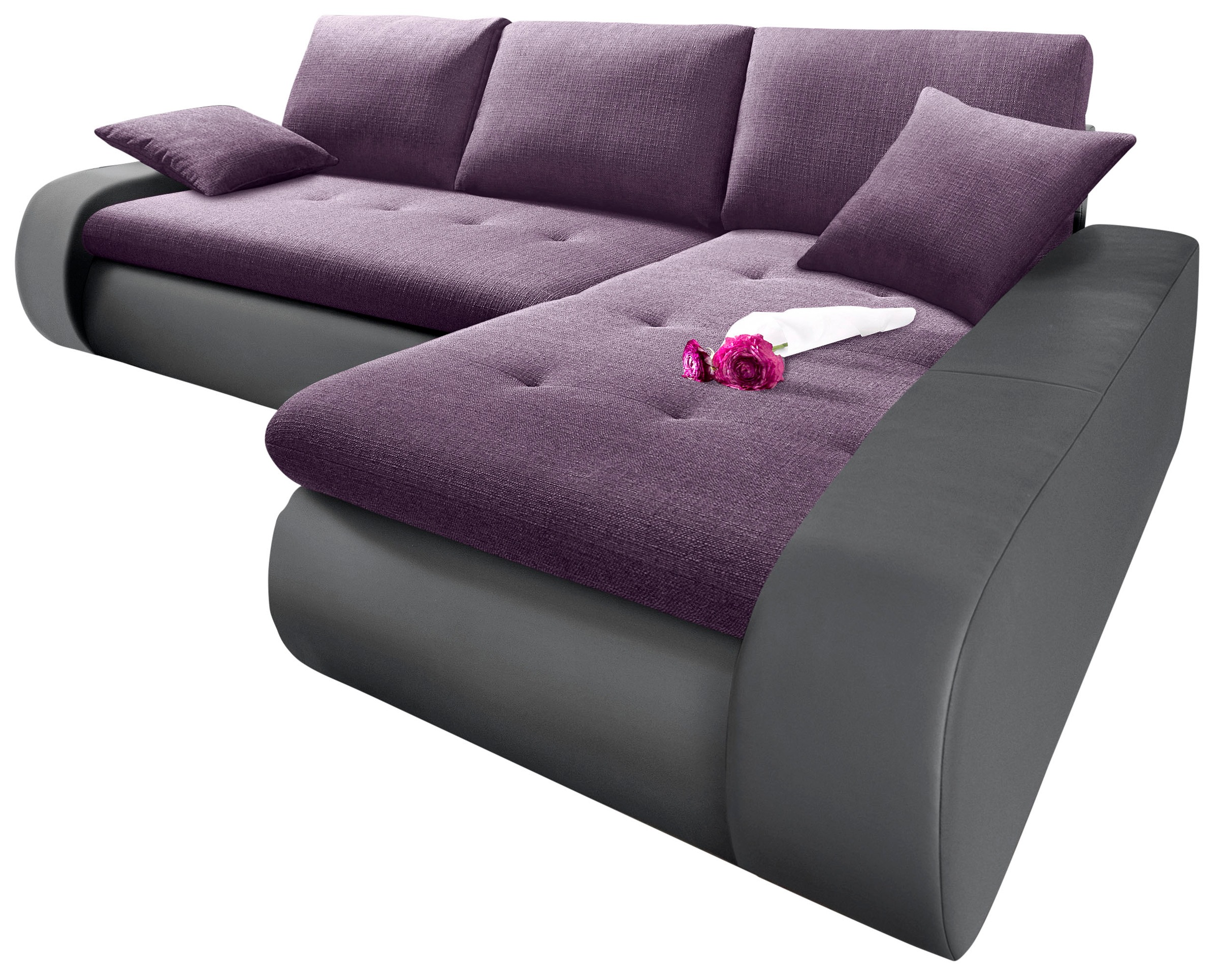 TRENDMANUFAKTUR Ecksofa »Indie, modern und bequem, Materialmix, OTTOs Choic günstig online kaufen