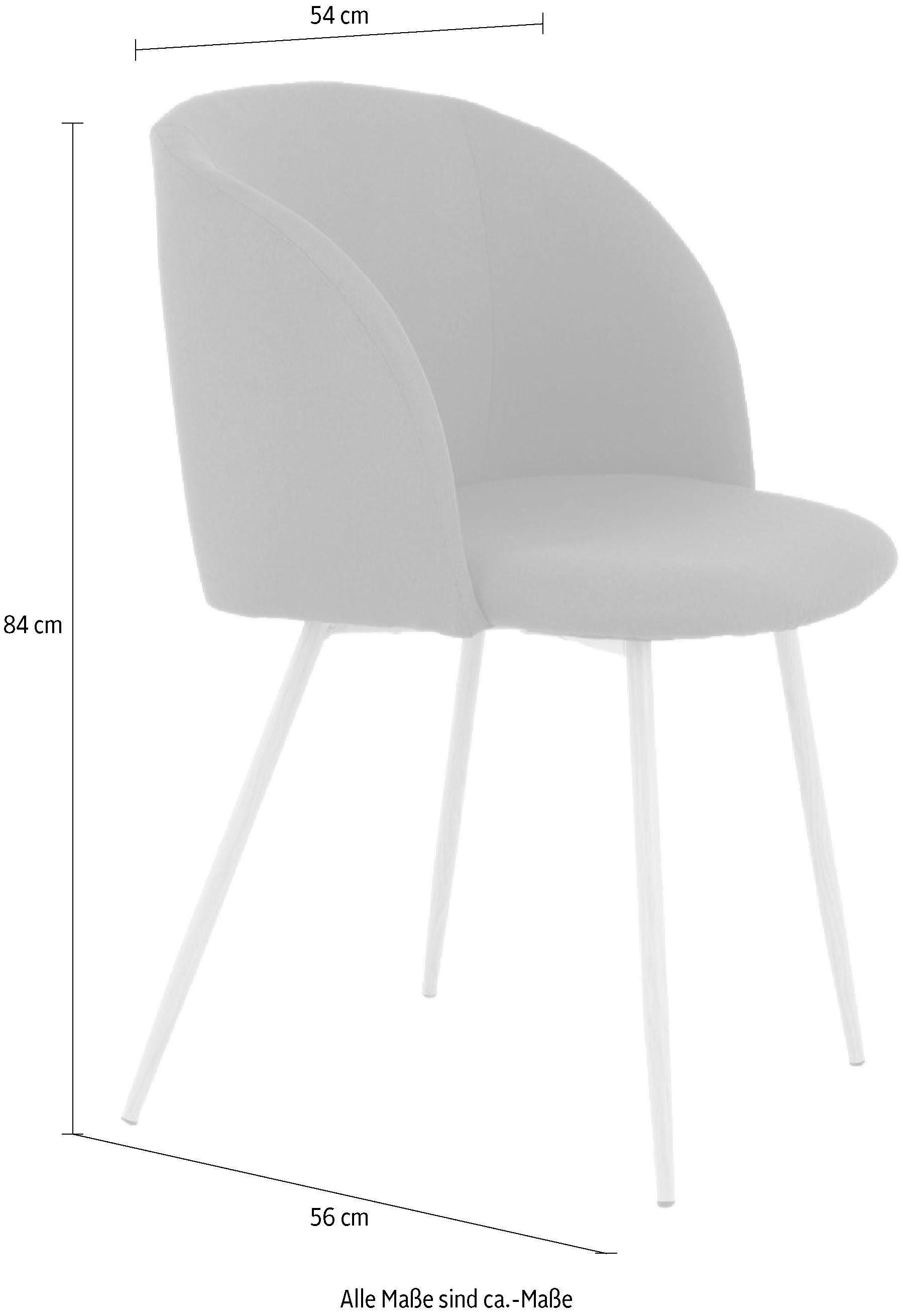 Kayoom Stuhl »Celina 210 2er-Set, Polsterstuhl, Sitzfläche aus Schaumstoff«, (Set), 2 St., bequem, zeitlos, Hingucker in jedem Wohnbereich