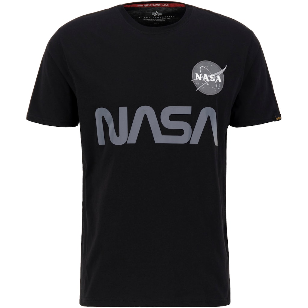 Alpha Industries Rundhalsshirt »Nasa Reflective Tee«