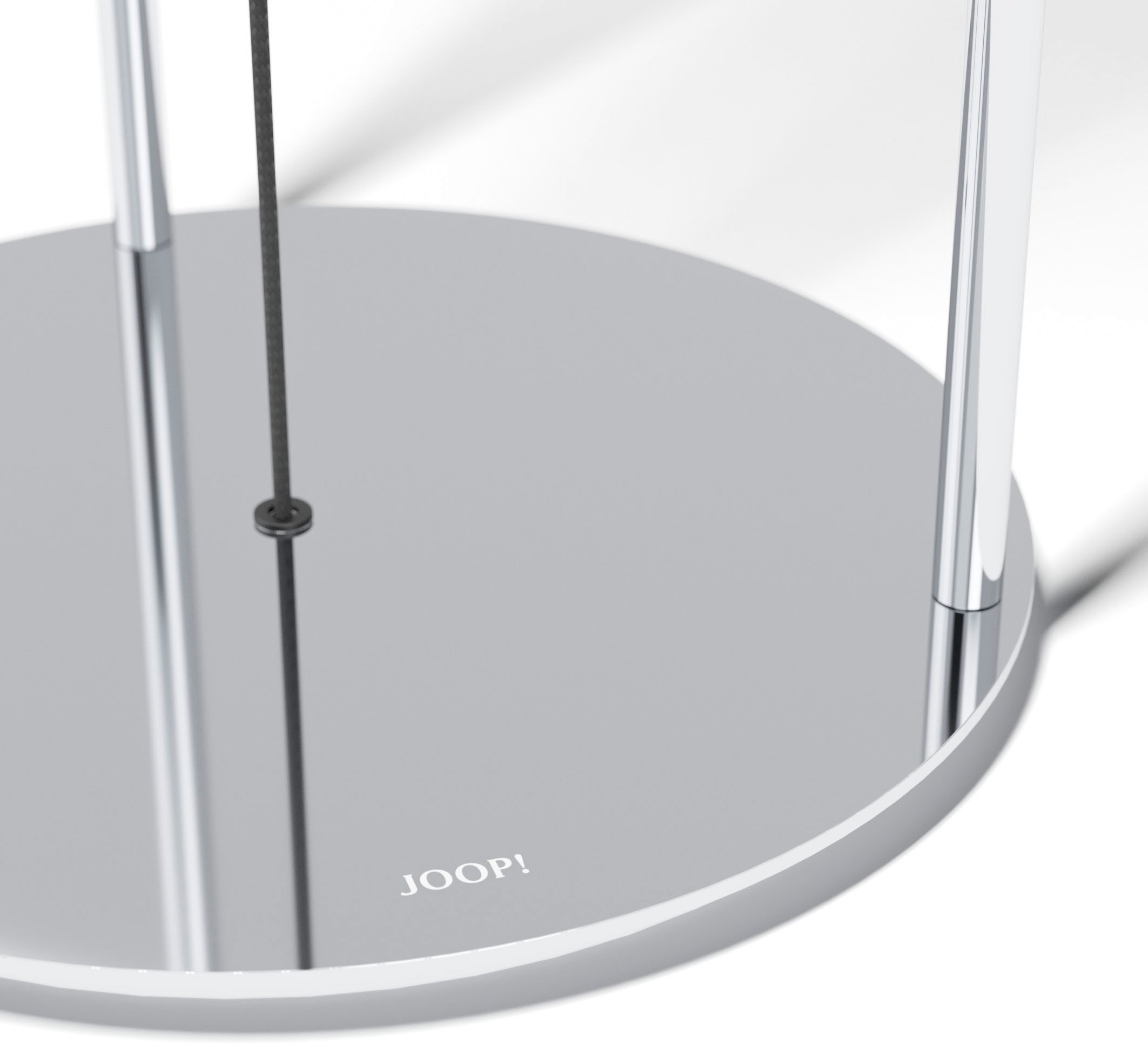 JOOP! Stehlampe »ROUND LIGHTS«, Leuchtmittel E27 | ohne Leuchtmittel, mit Textil-Leuchtenschirmen und eingelassenen Metall-Dekorbändern