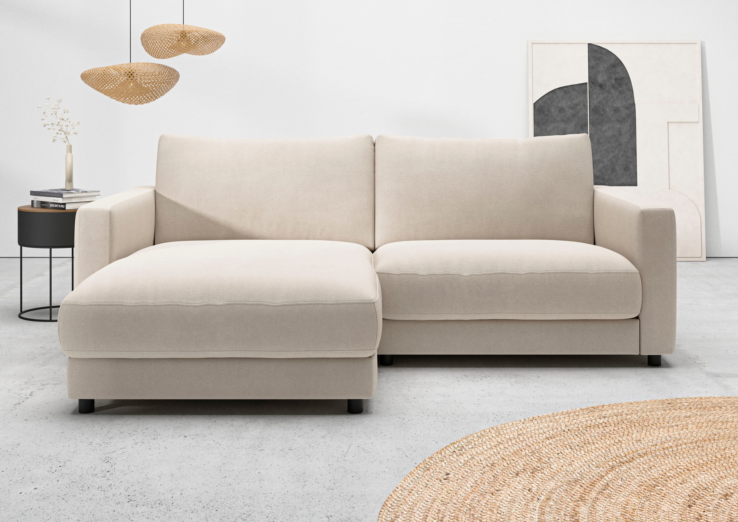 Home affaire Ecksofa »Ecksofa Jiro, L-Form, große Sitztiefe, Breite 226 cm« günstig online kaufen