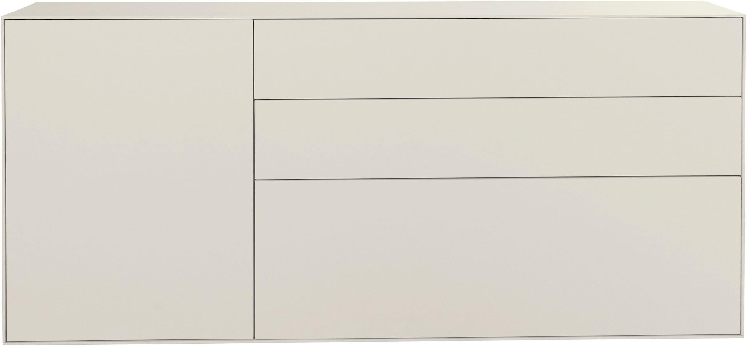 LeGer Home by Lena Gercke Sideboard »Essentials«, Breite: 167cm, MDF lackiert, Push-to-open-Funktion