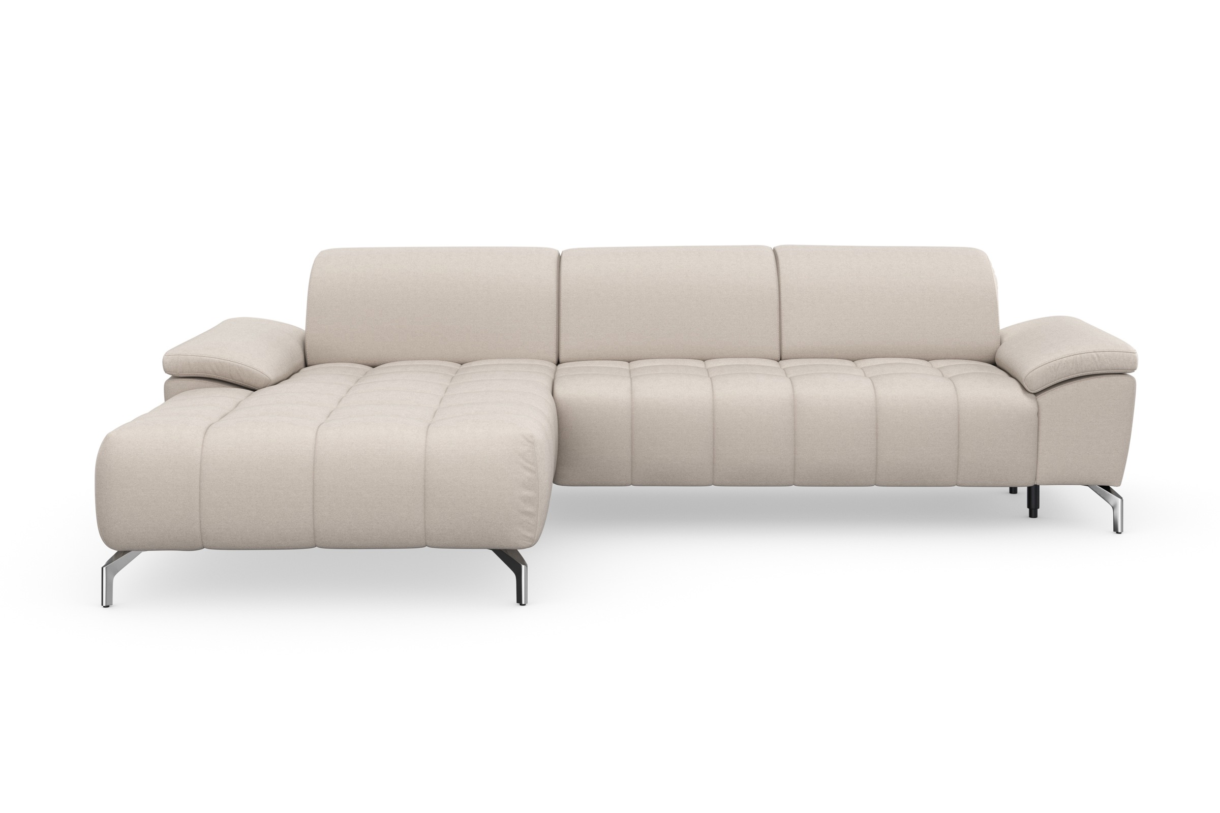 sit&more Ecksofa »Cool L-Form«, wahlweise mit Kopfteilverstellung und Vorziehsitz, motorisch