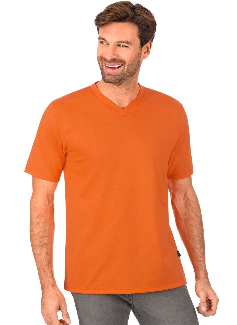 online DELUXE T-Shirt Baumwolle« V-Shirt »TRIGEMA bestellen Trigema