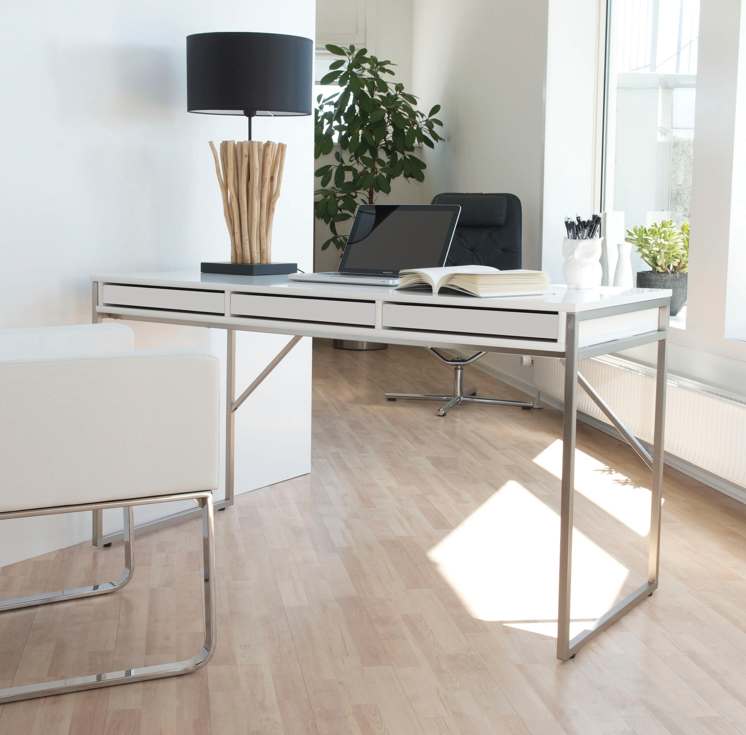Hammel Furniture Schreibtisch »Mistral«, bestellen Gestell, cm, mit B: Raten 137,4 auf Designmöbel
