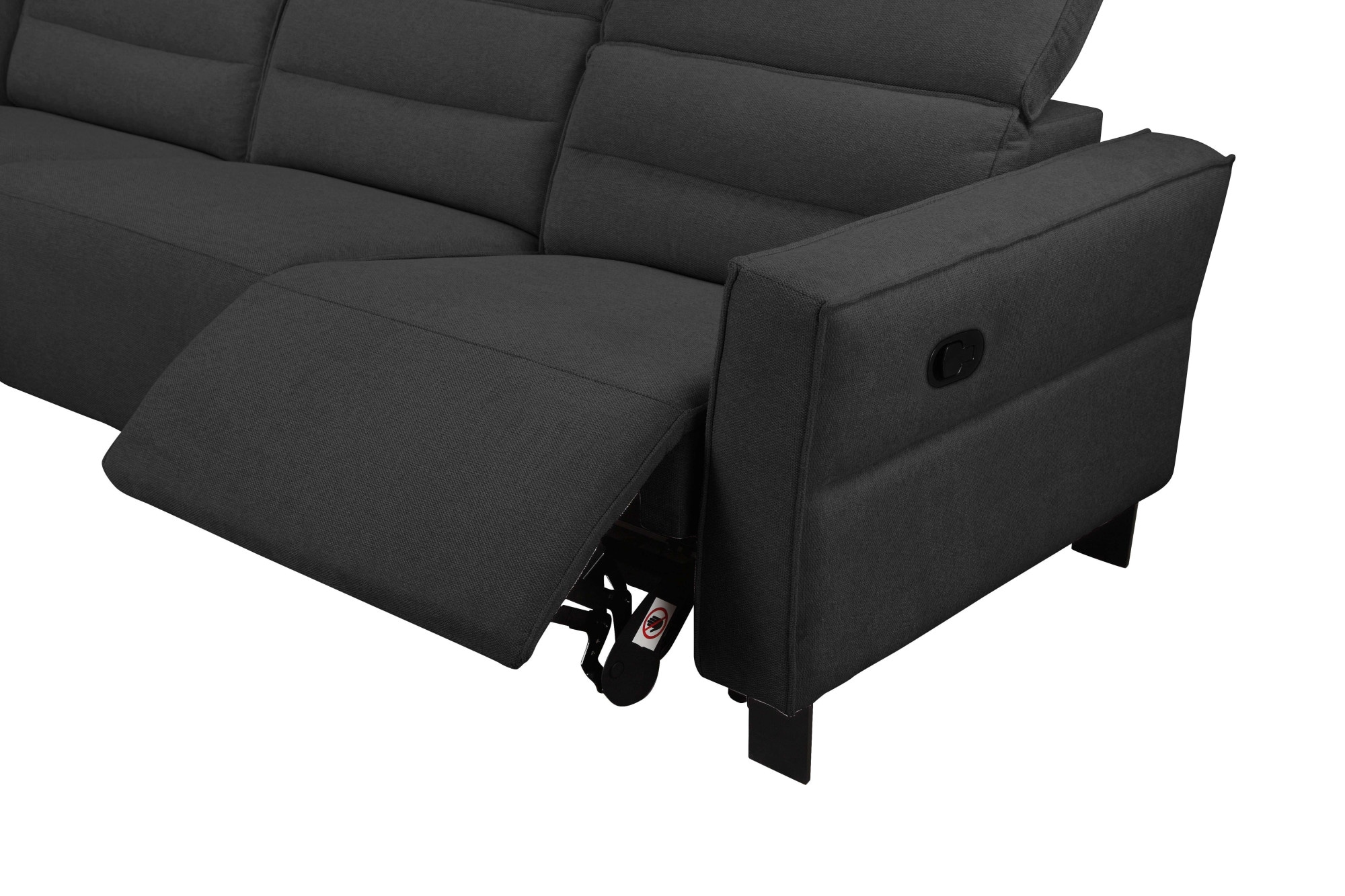Places of Style Ecksofa »Carpari, L-Form, 263 cm, manuelle o. elektrische Relaxfunktion,«, USB A/C und Kopfteilverstellung
