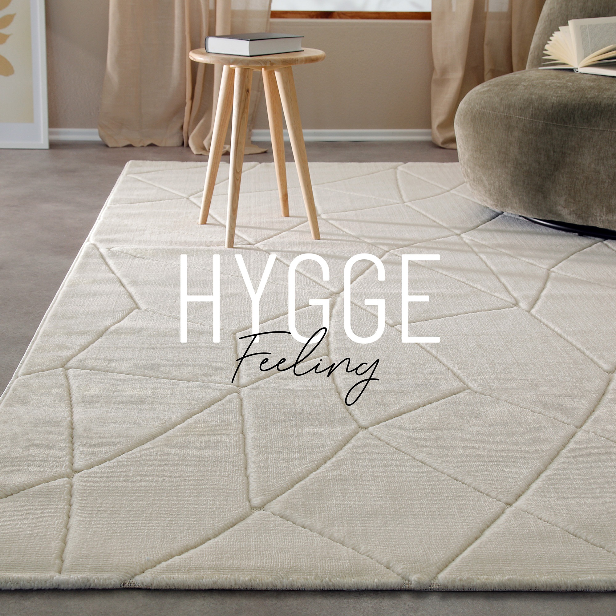 Wecon home Teppich »Unplugged«, rechteckig, 10 mm Höhe, Kurzflor Teppich, g günstig online kaufen
