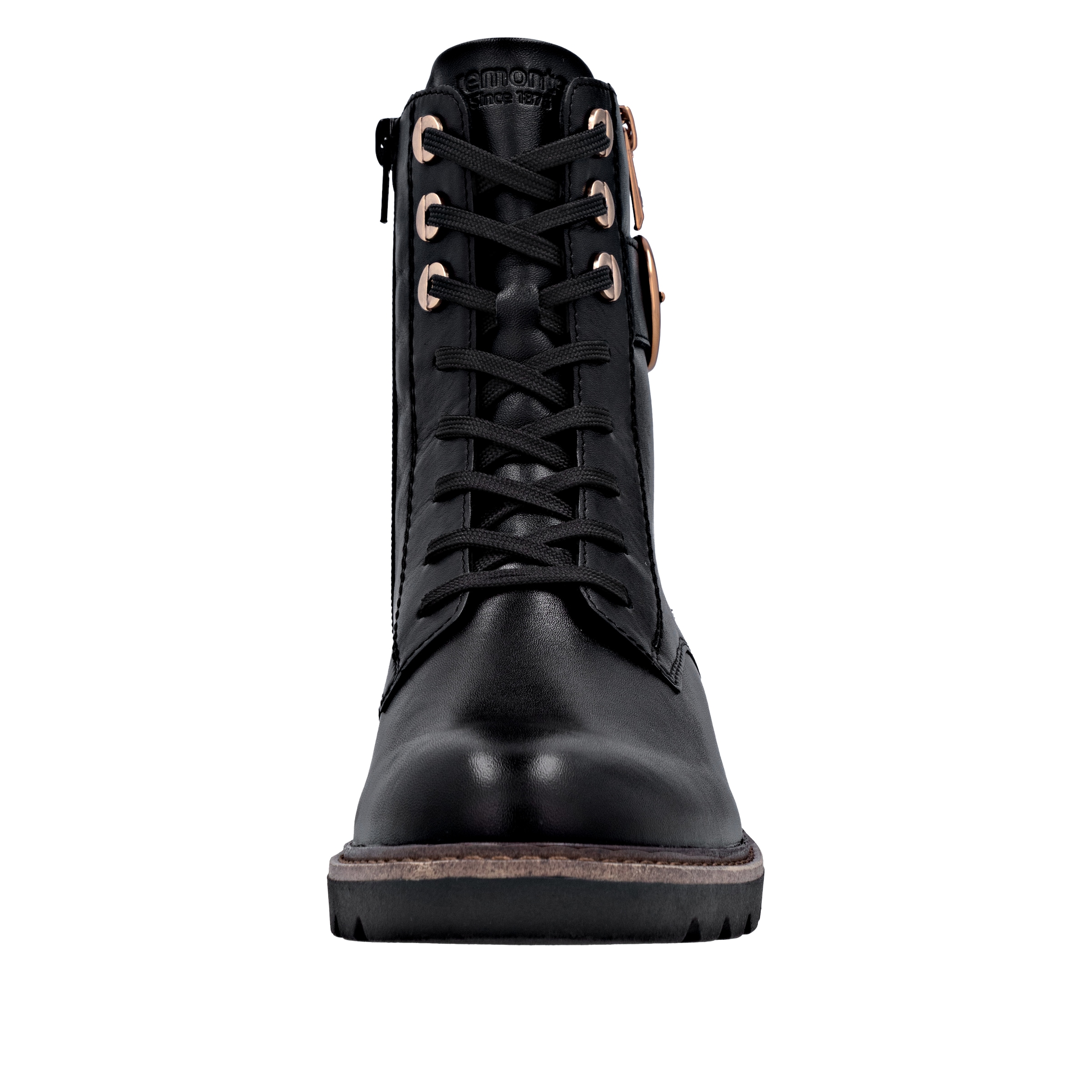 Remonte Schnürstiefelette, Schnürboots, Casual-Stiefelette, Blockabsatz, mit großer Zierschließe