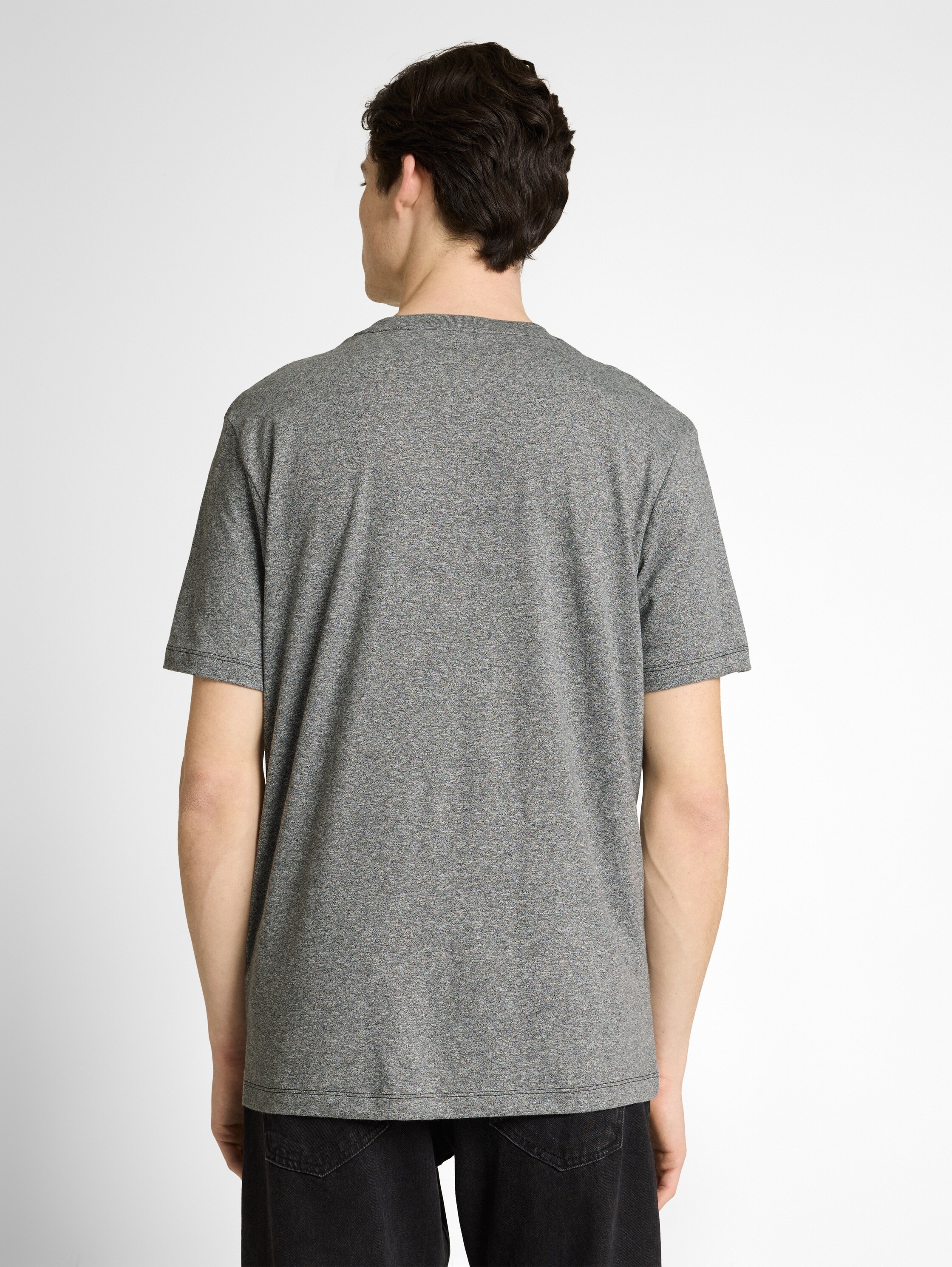 TOM TAILOR Denim T-Shirt in Melange-Optik